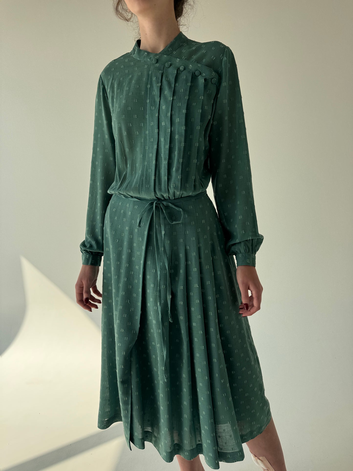 Rochie Old vintage de colecție anii 70 din cea mai fină lana