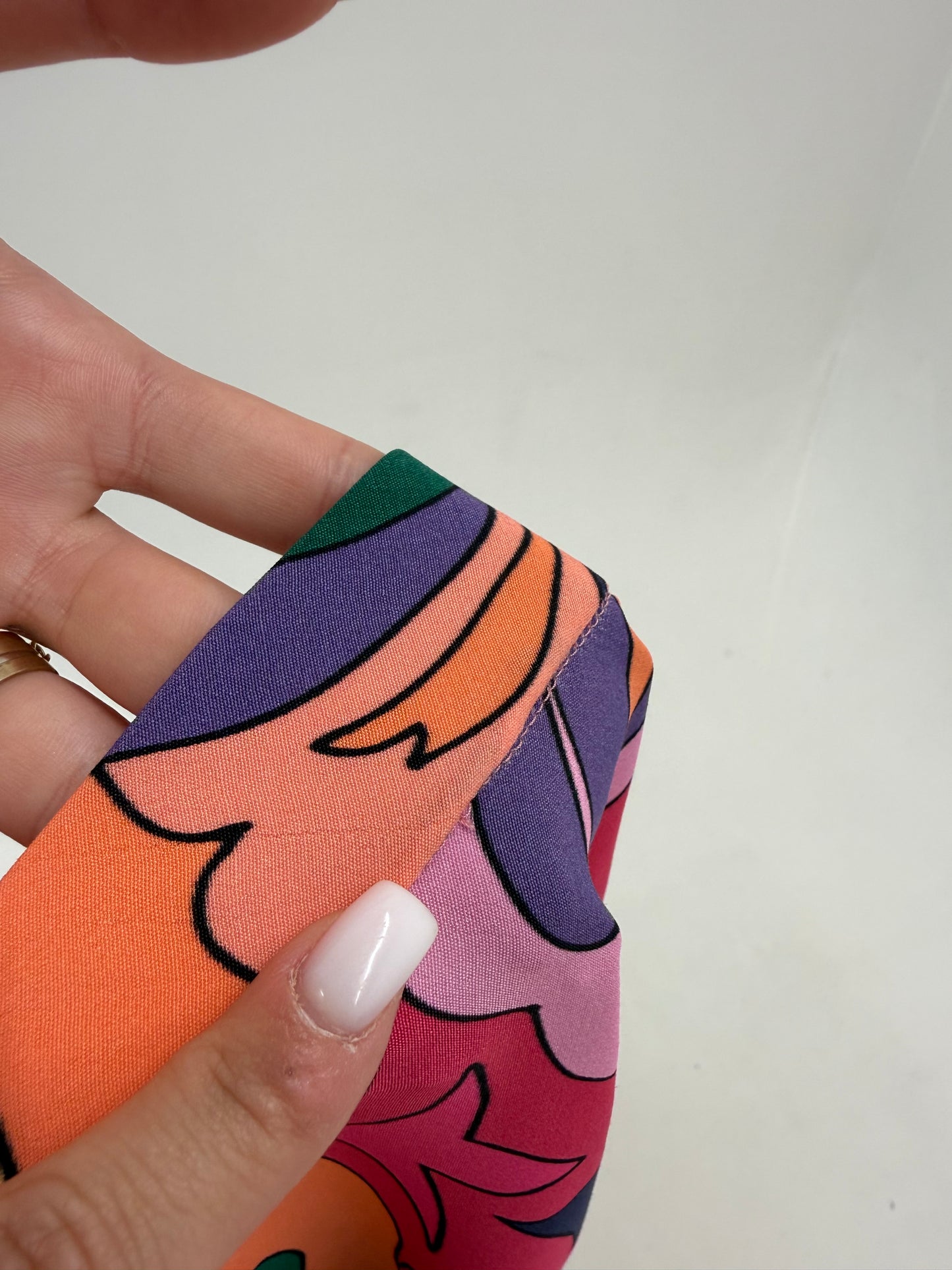 Fustă maxi cu print în stil Pucci super vaporoasă și talie elastică în bie