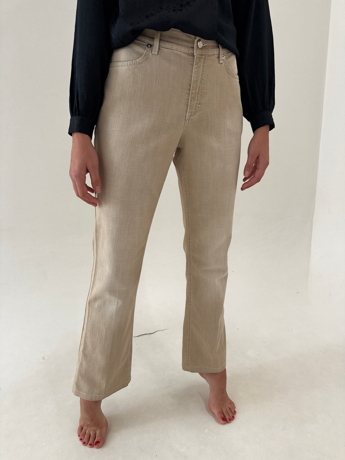 Jeans Escada bootcut camel ultra confort plini modelatori