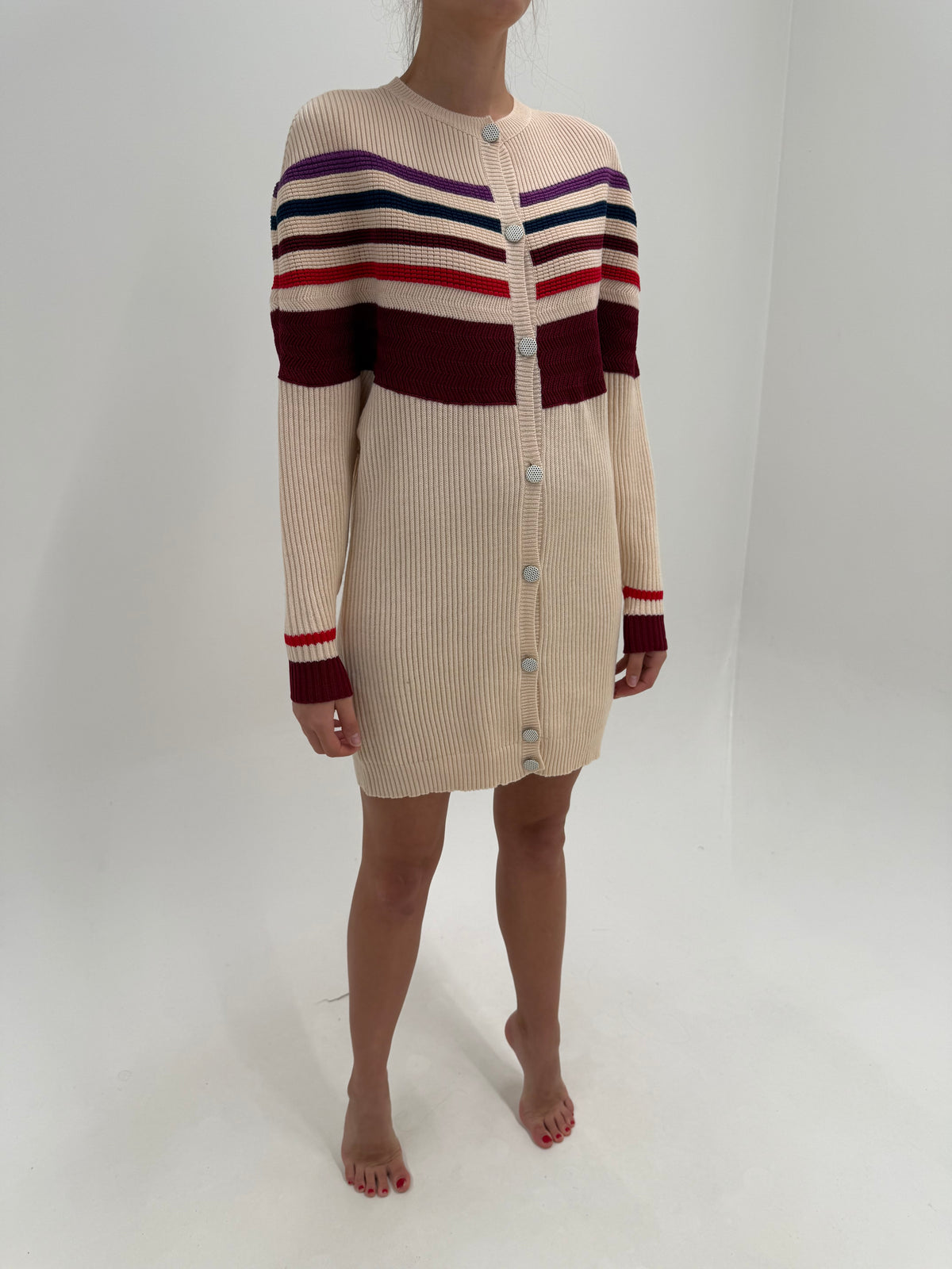 Pardesiu din lana extrafina de gramaj mare light camel ribbed în dungi
