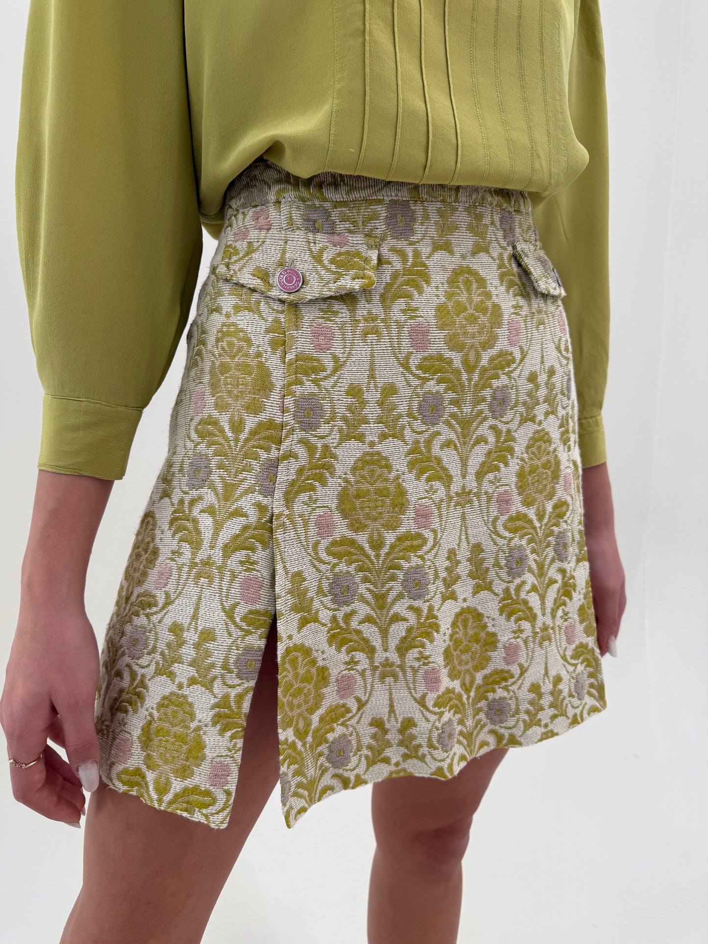 Fustă Dolce&Gabbana din jacquard exceptional în culori superbe