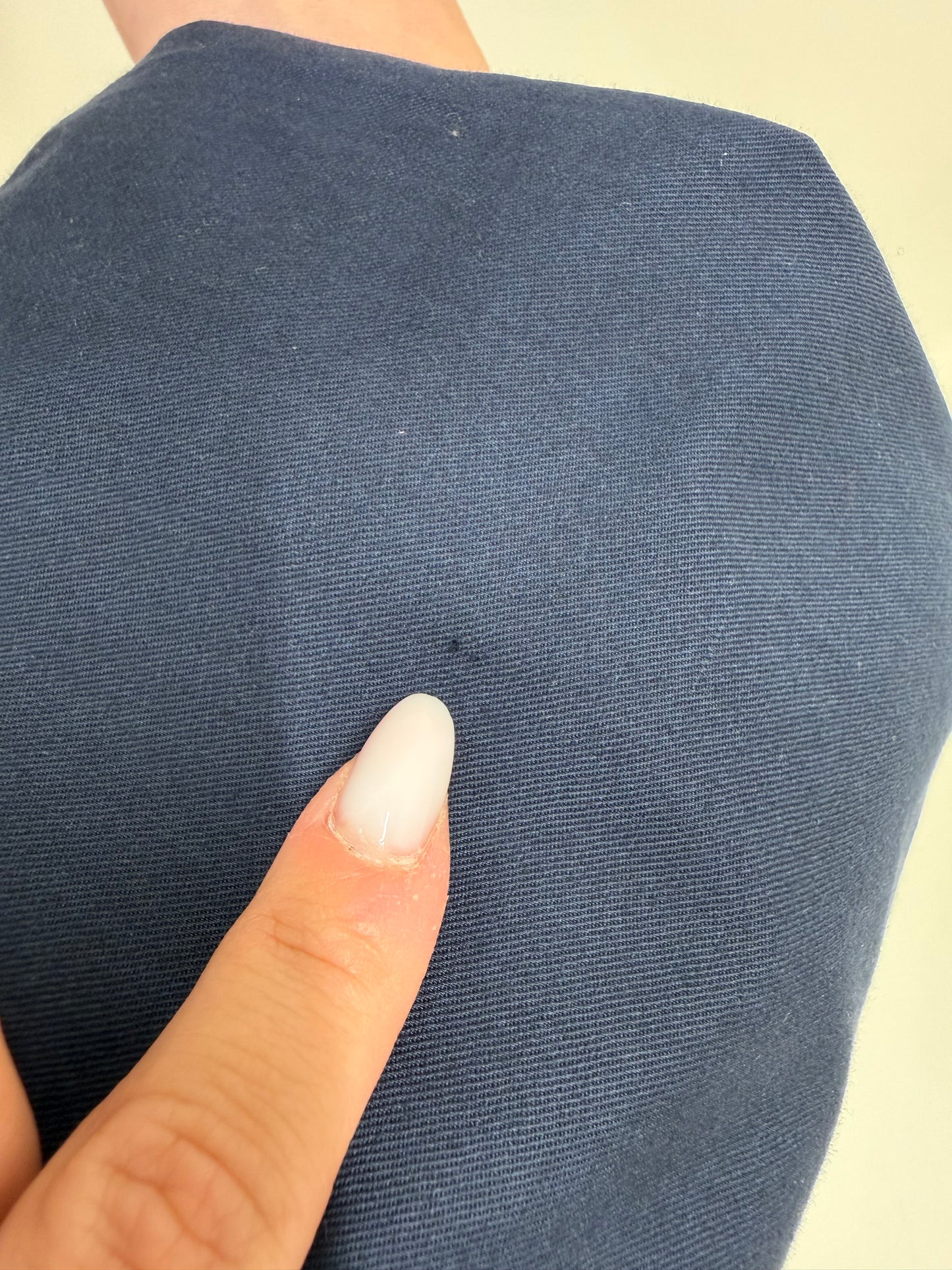 Pantaloni Max Mara palazzo din twill de bumbac cu în și talie ultra înaltă