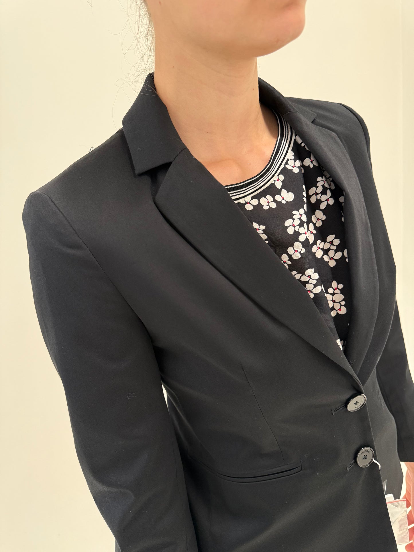 Sacou negru nou de vară cu etichetă Max&Co by Max Mara petite