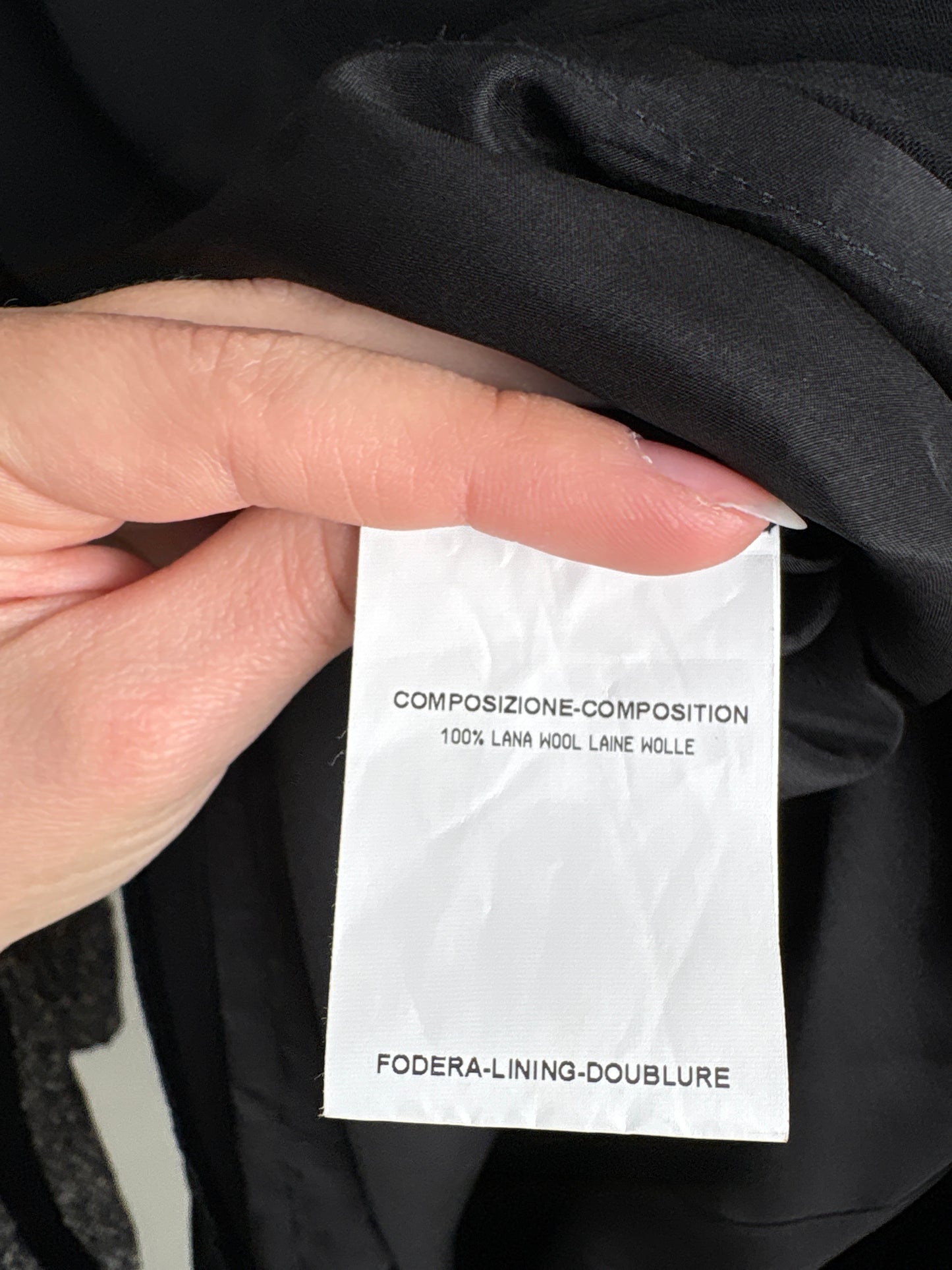 Pencil skirt Yves Saint Laurent neagră cu talie extrem de înaltă midi lung