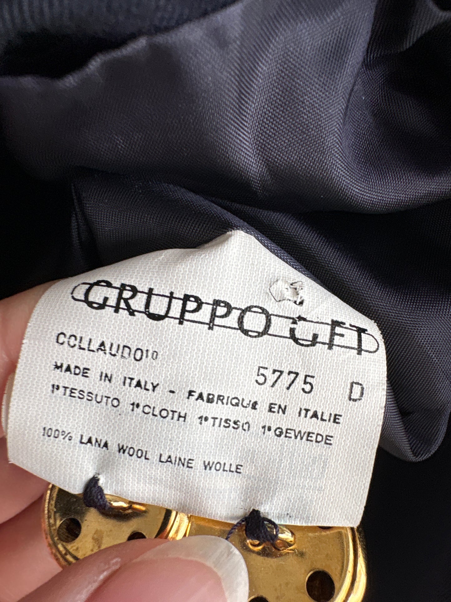 Sacou Valentino cu nasturi metalici aurii