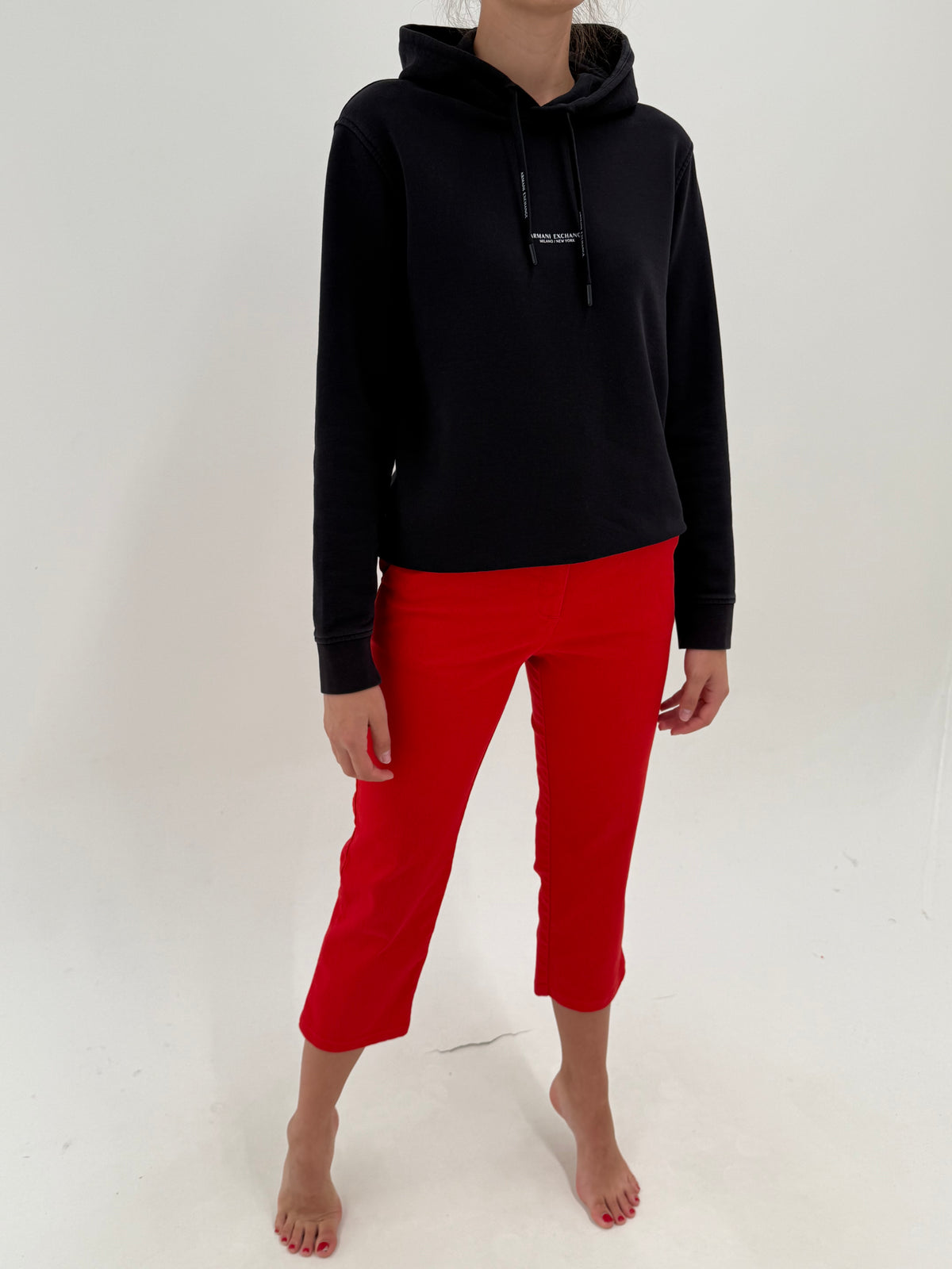 Pantaloni Calvin Klein din bumbac gros ultra confort modelatori petite