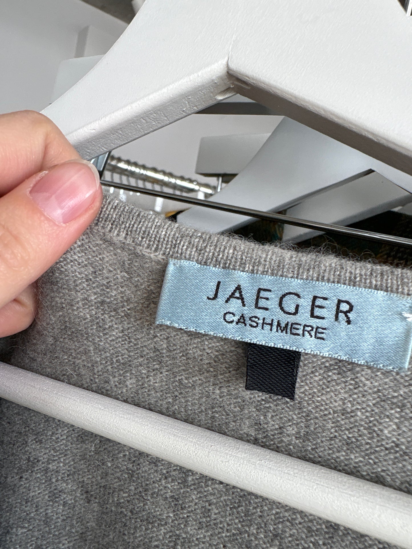 Top silver gray din cașmir