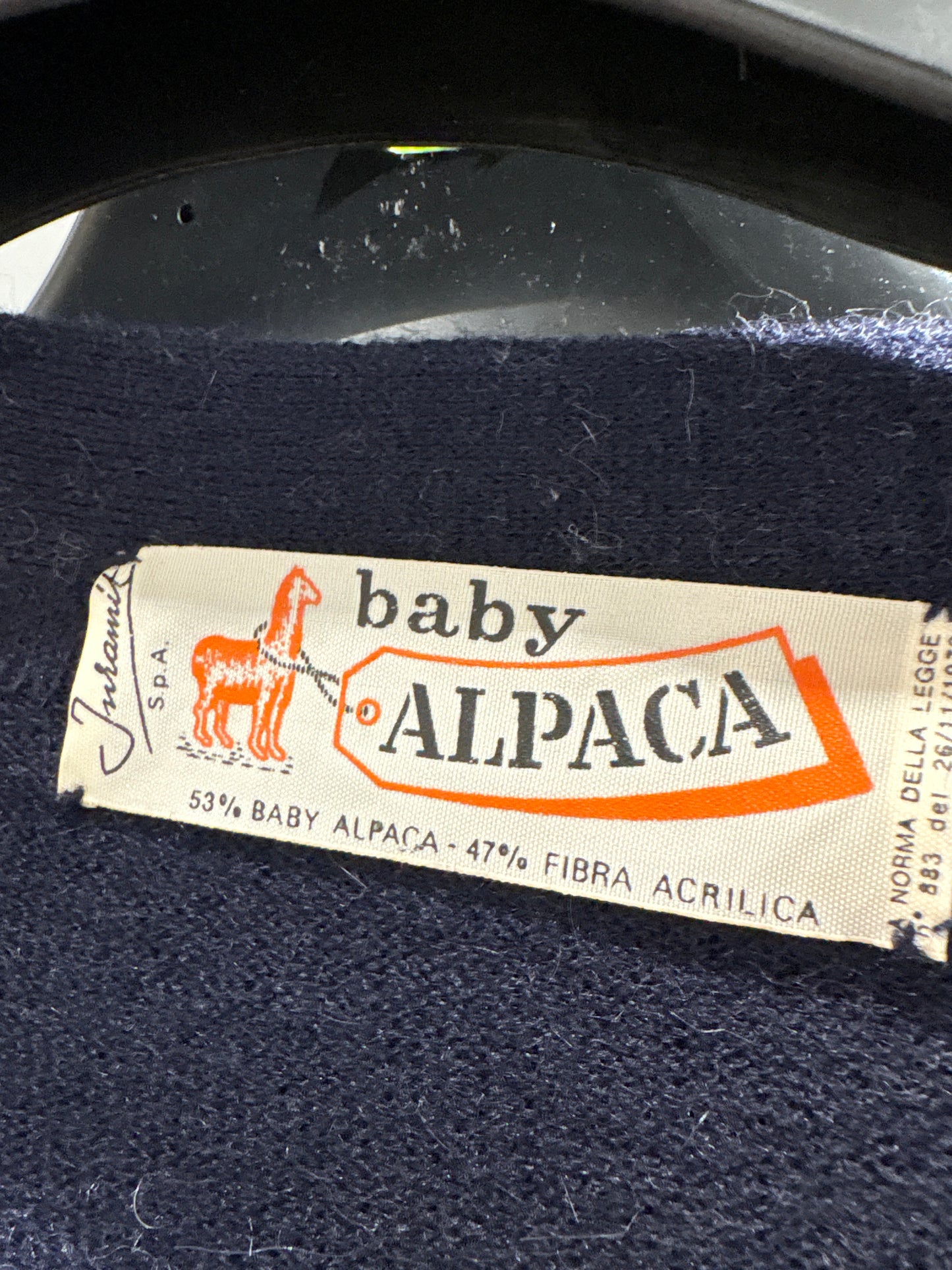 Cardigan old vintage anii 70 50% baby alpaka