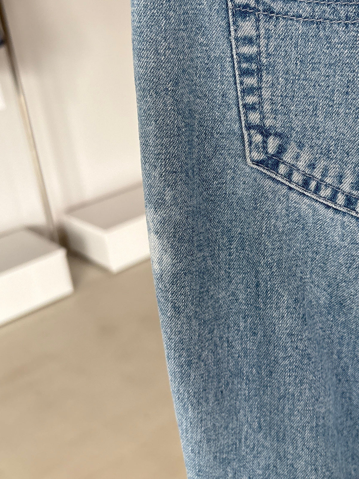 Jeans Valentino vintage classic wash and fit din bumbac plin