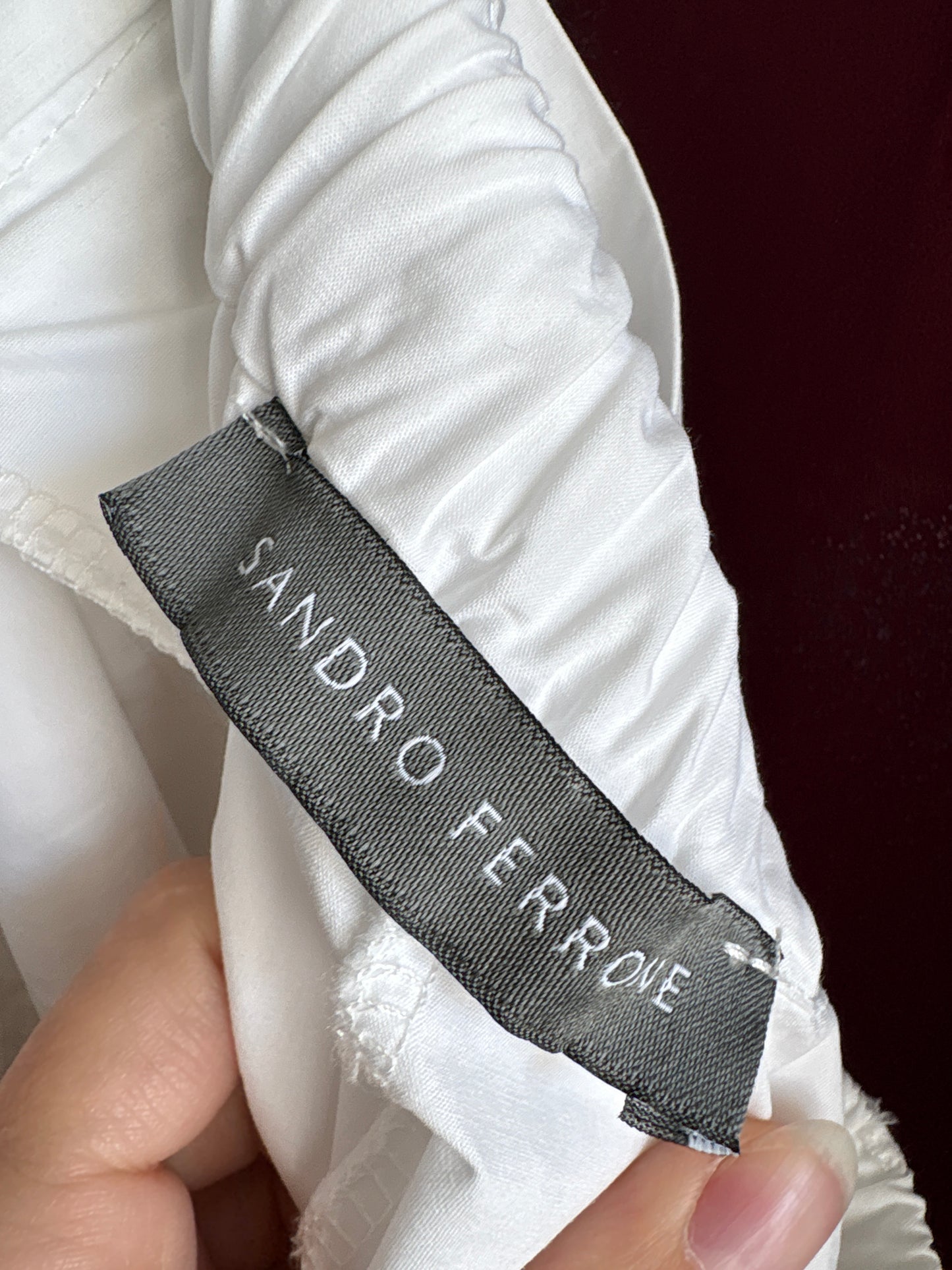 Pantaloni palazzo italienești fin poplin premium de bumbac cu talie elastică