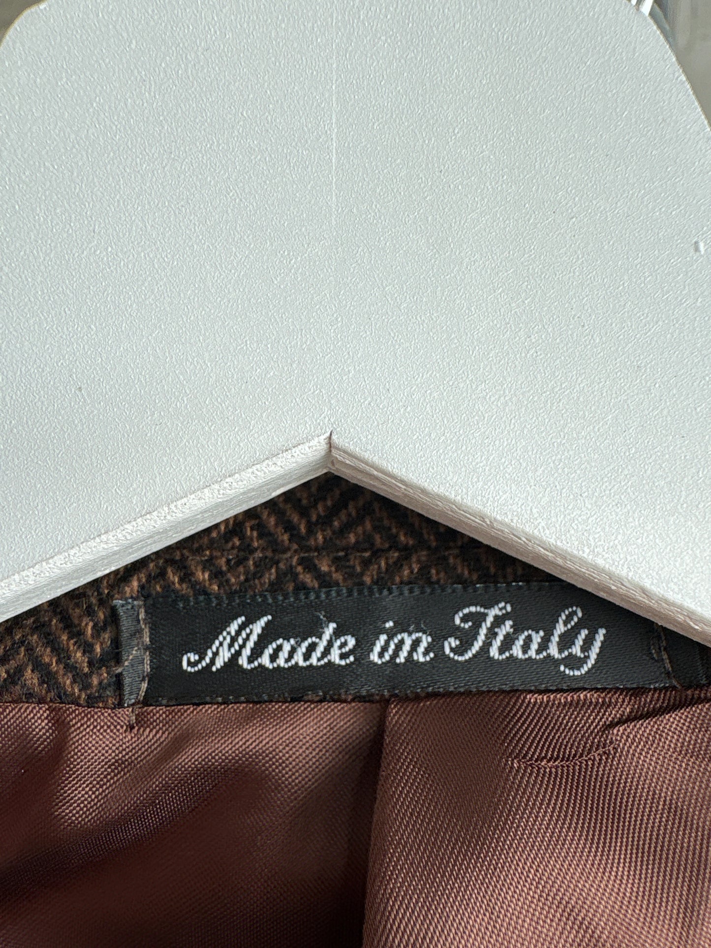 Sacou din stofă 100% cașmir în croi actual camel și negru