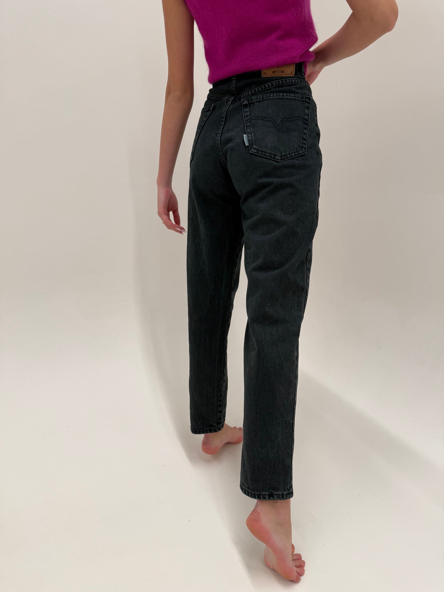 Jeans vintage Valentino dark wash tall mom fit