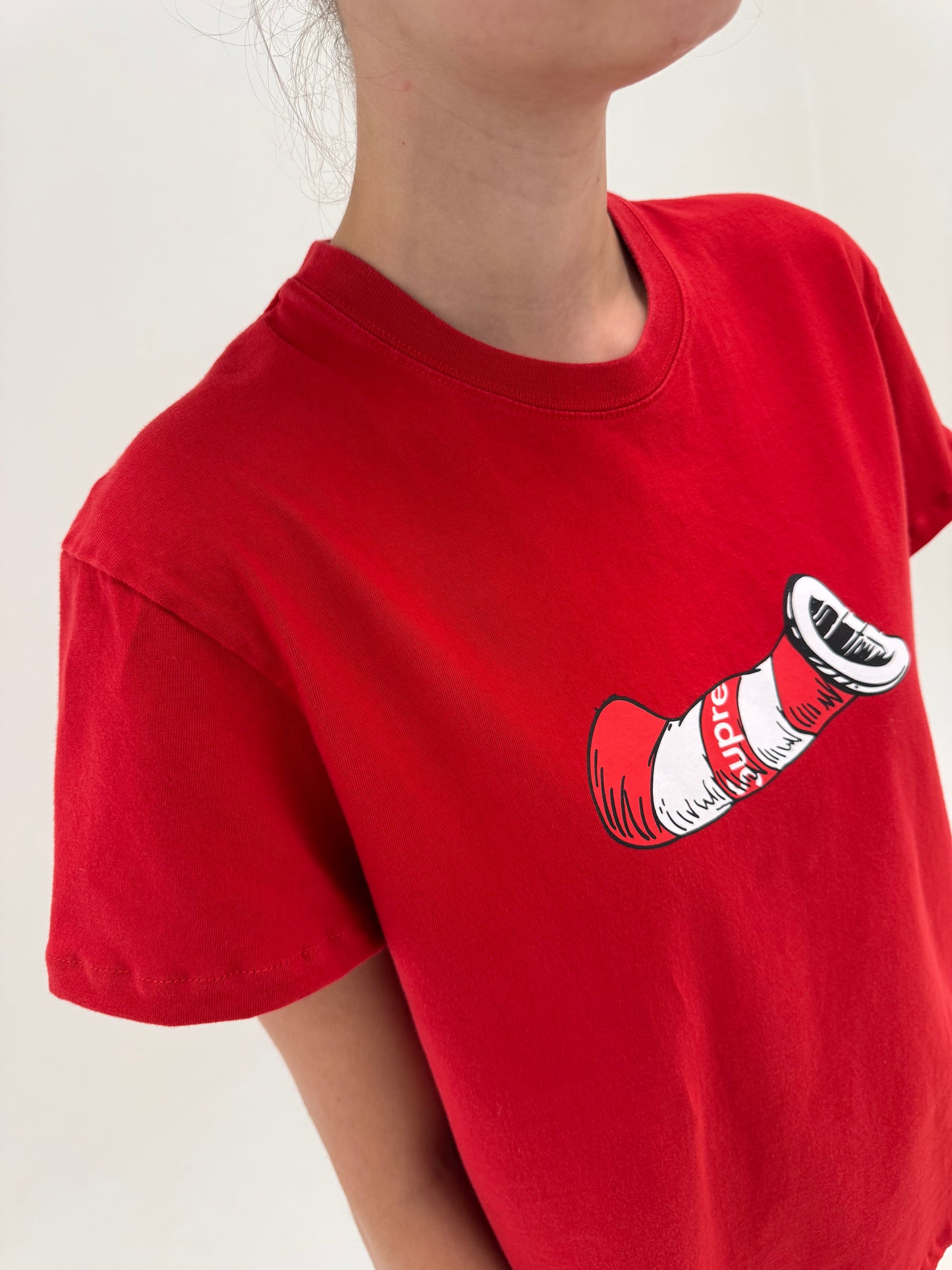 Tricou Supreme FW18 archival / discontinued graphic din bumbac excepțional