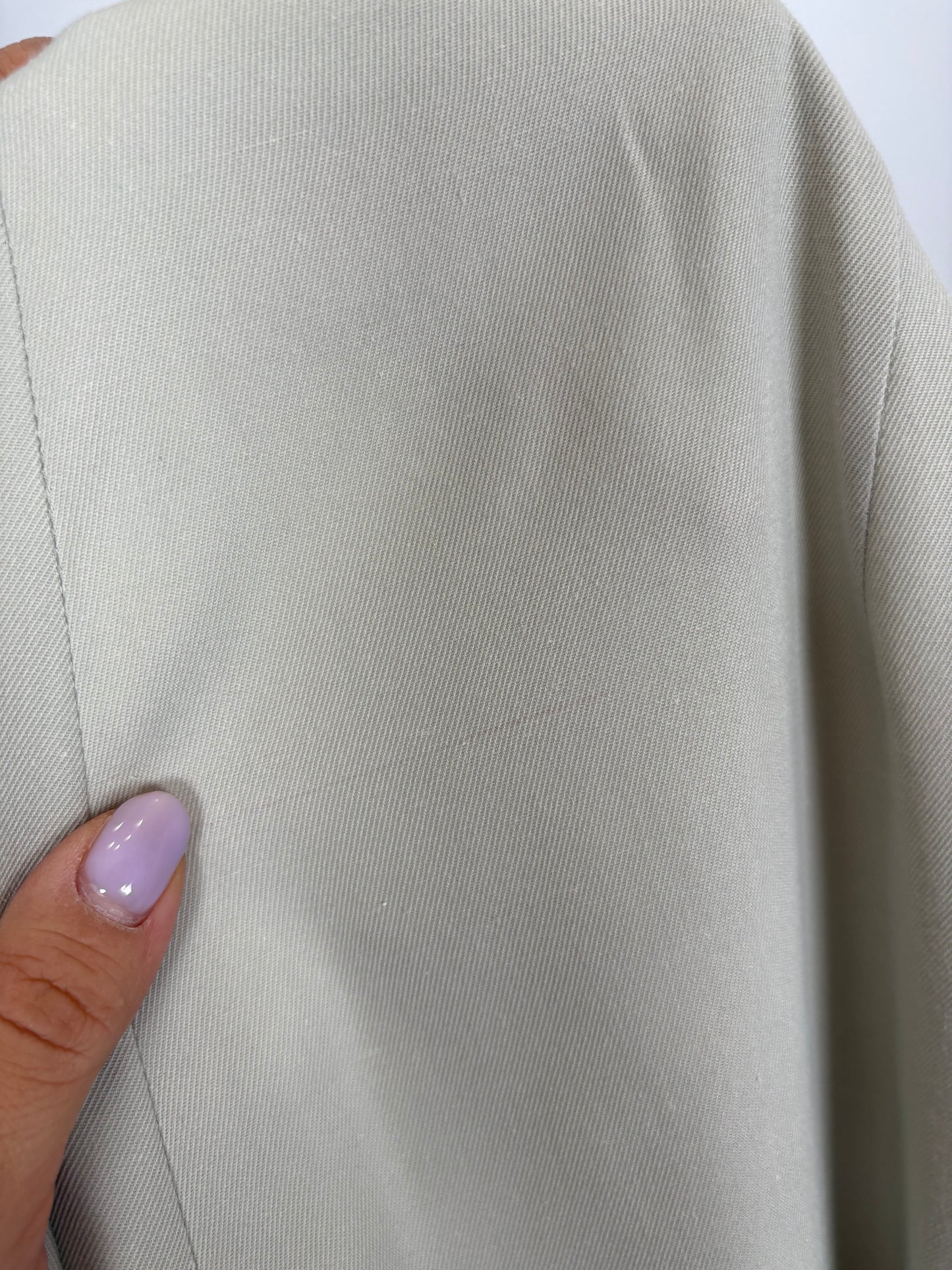 Pantaloni light Sage green cu talie ultra înaltă elastică și pense