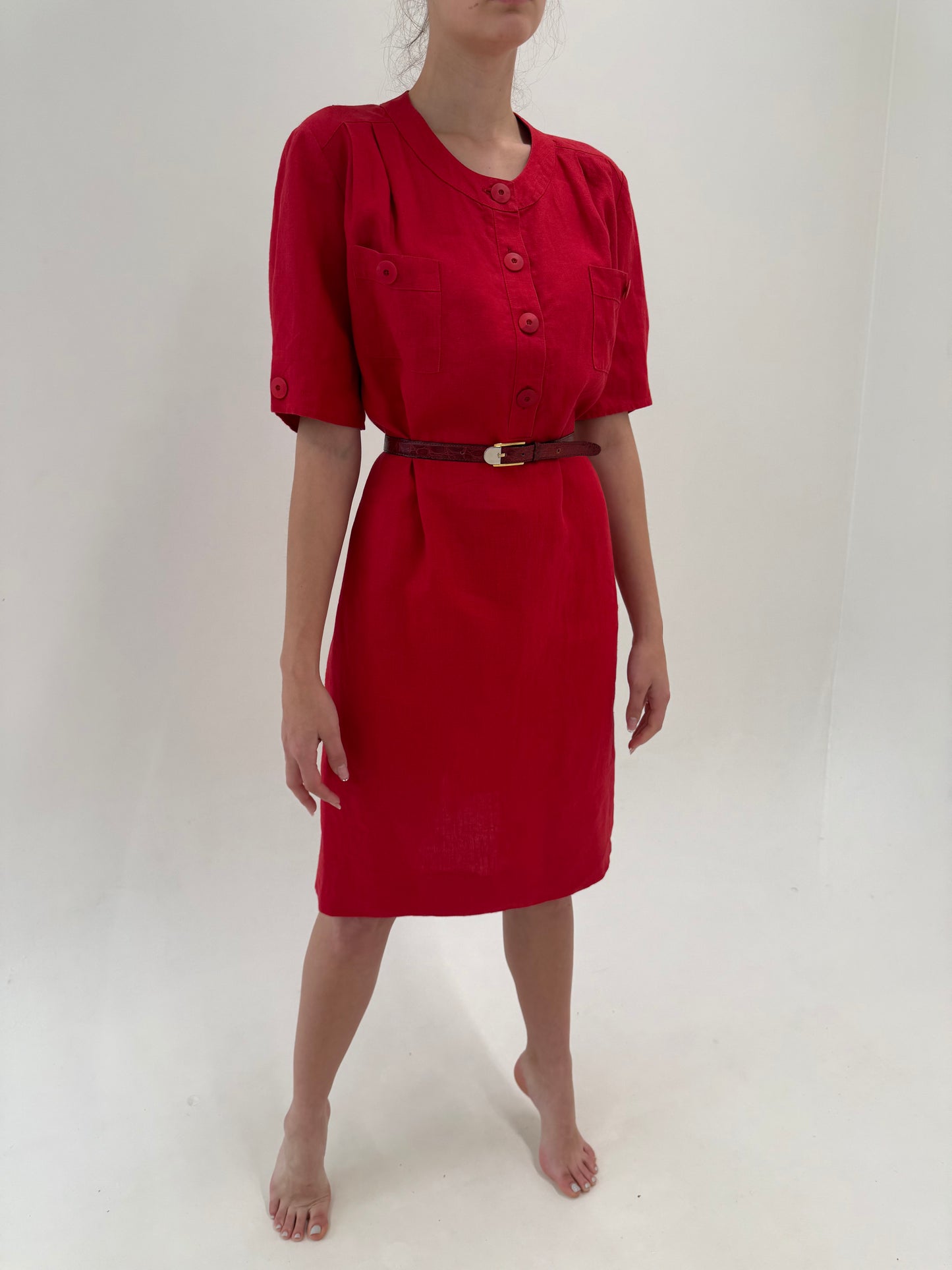 Rochie de brand luxury italian Liola din in excepțional în croi lejer