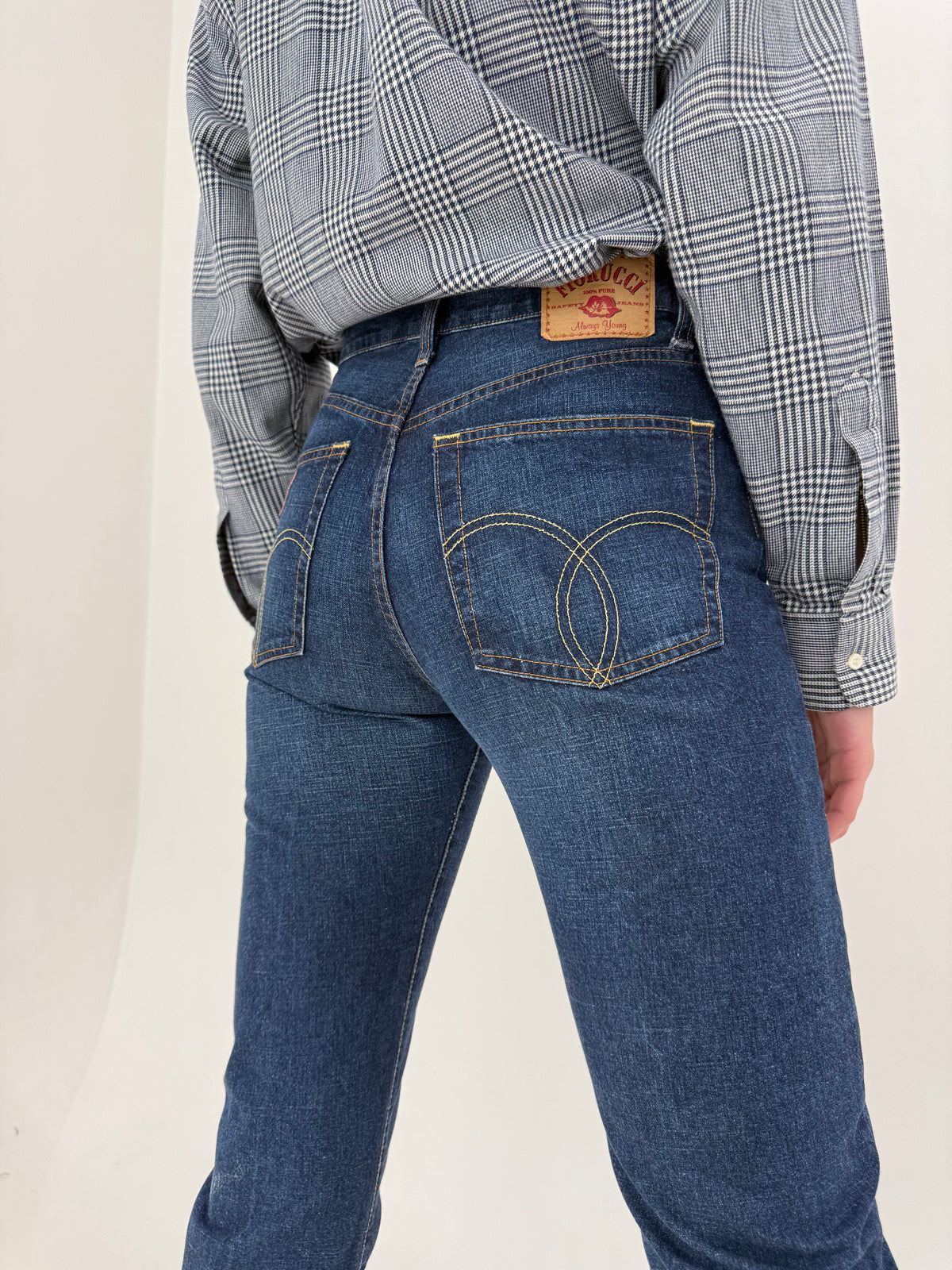 Jeans de brand luxury italian Fiorucci classic wash petite