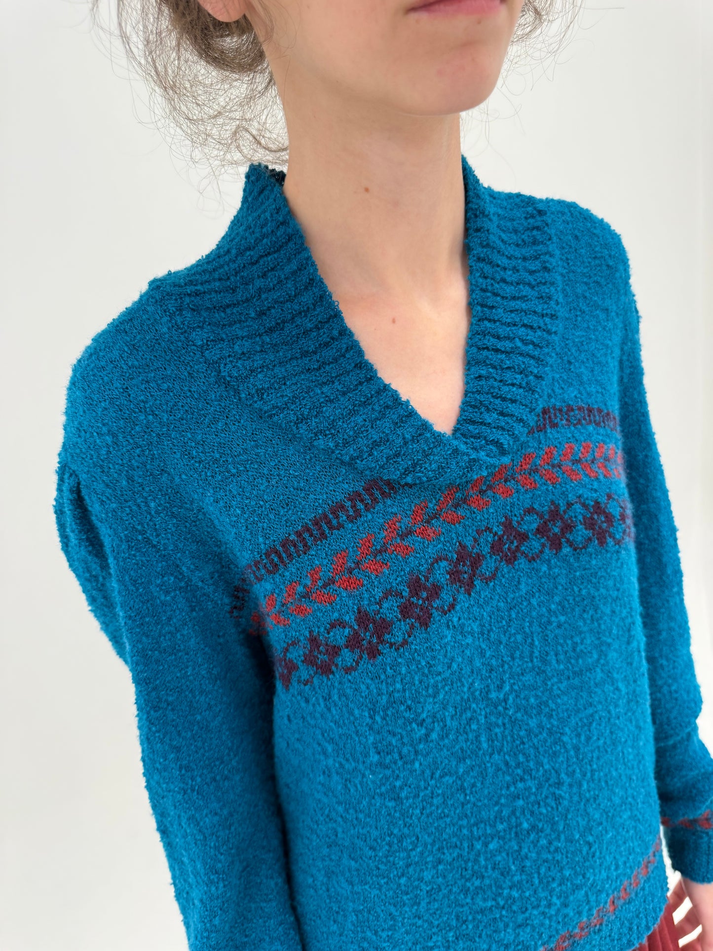 Pulover vintage din lana și mohair