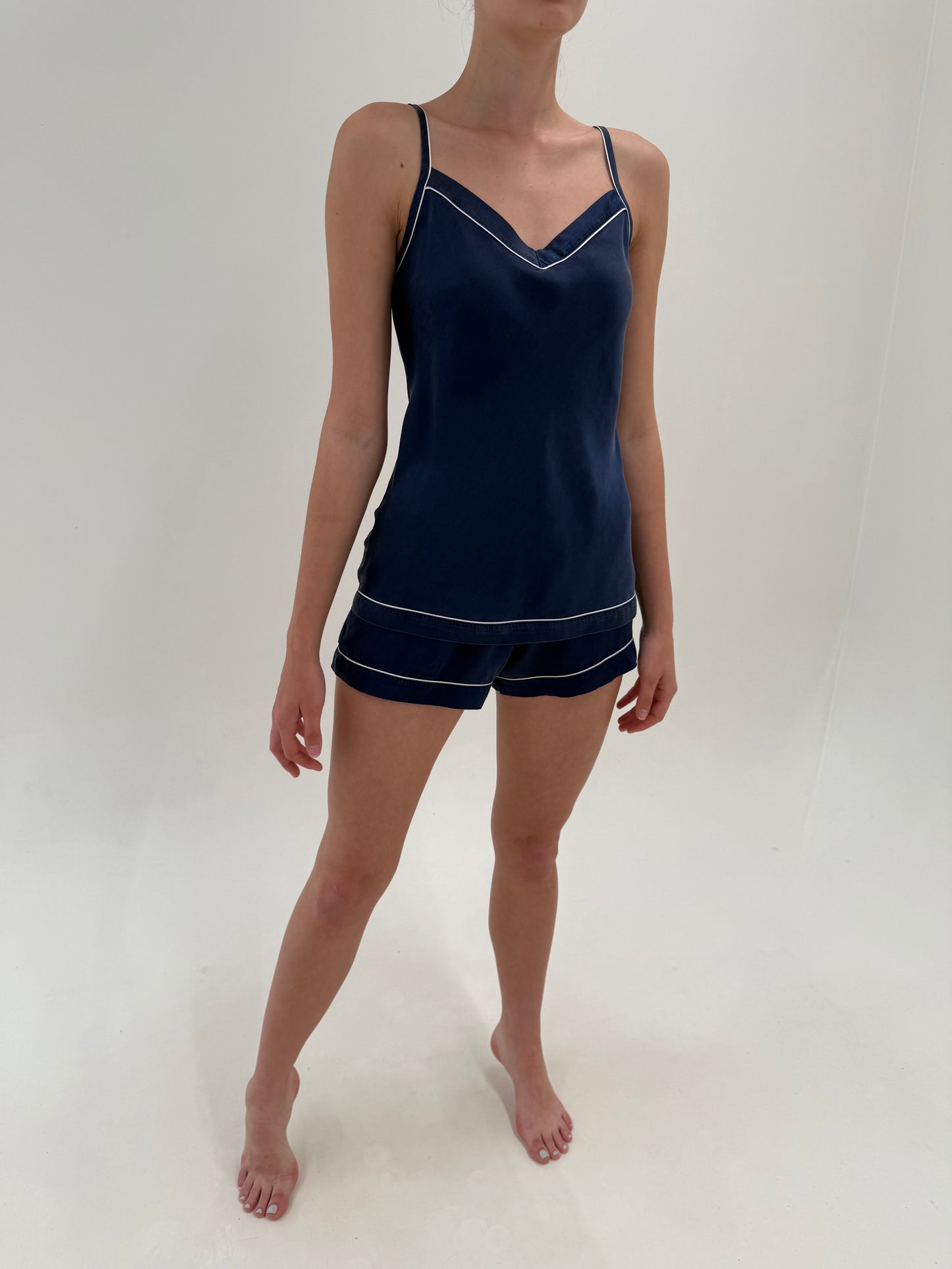 Pijama Navy din mătase naturală