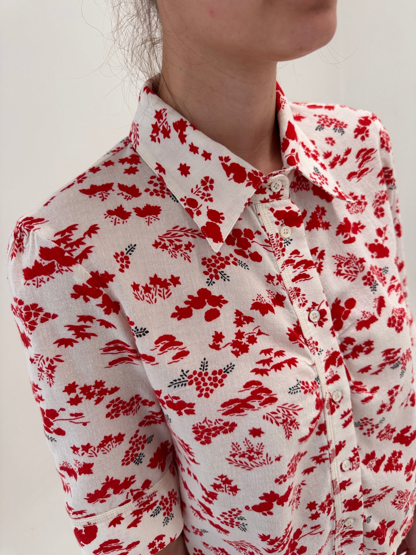 Cămașa vintage Kenzo anii 2000 din pânză de bumbac