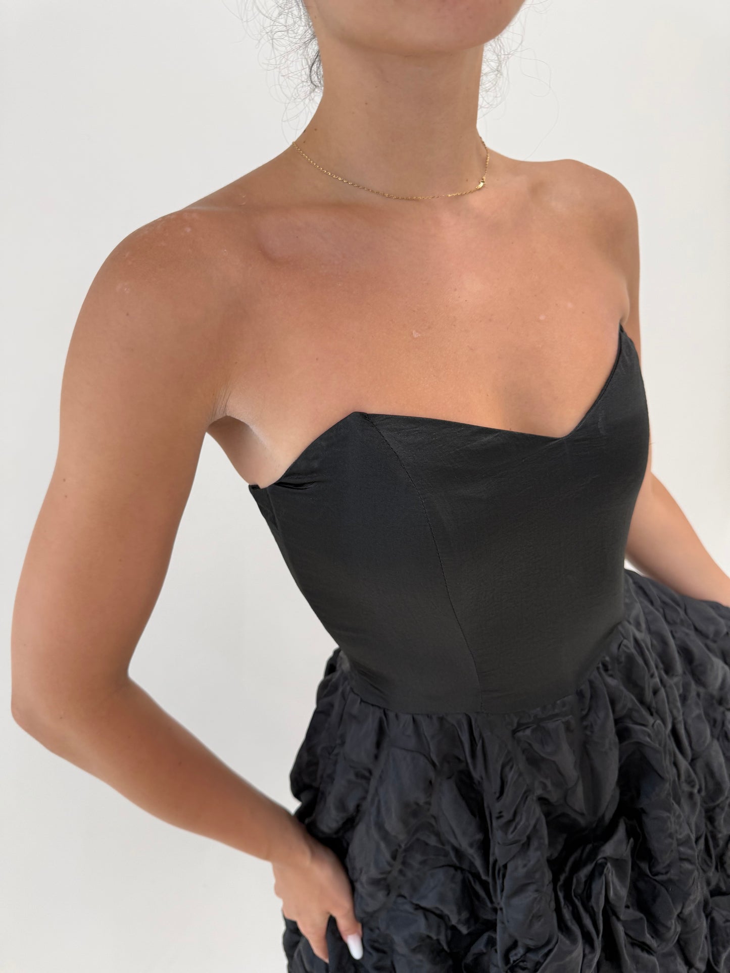 LBD vintage in croi de ani 50 excepțională ch corset si fustă texturată