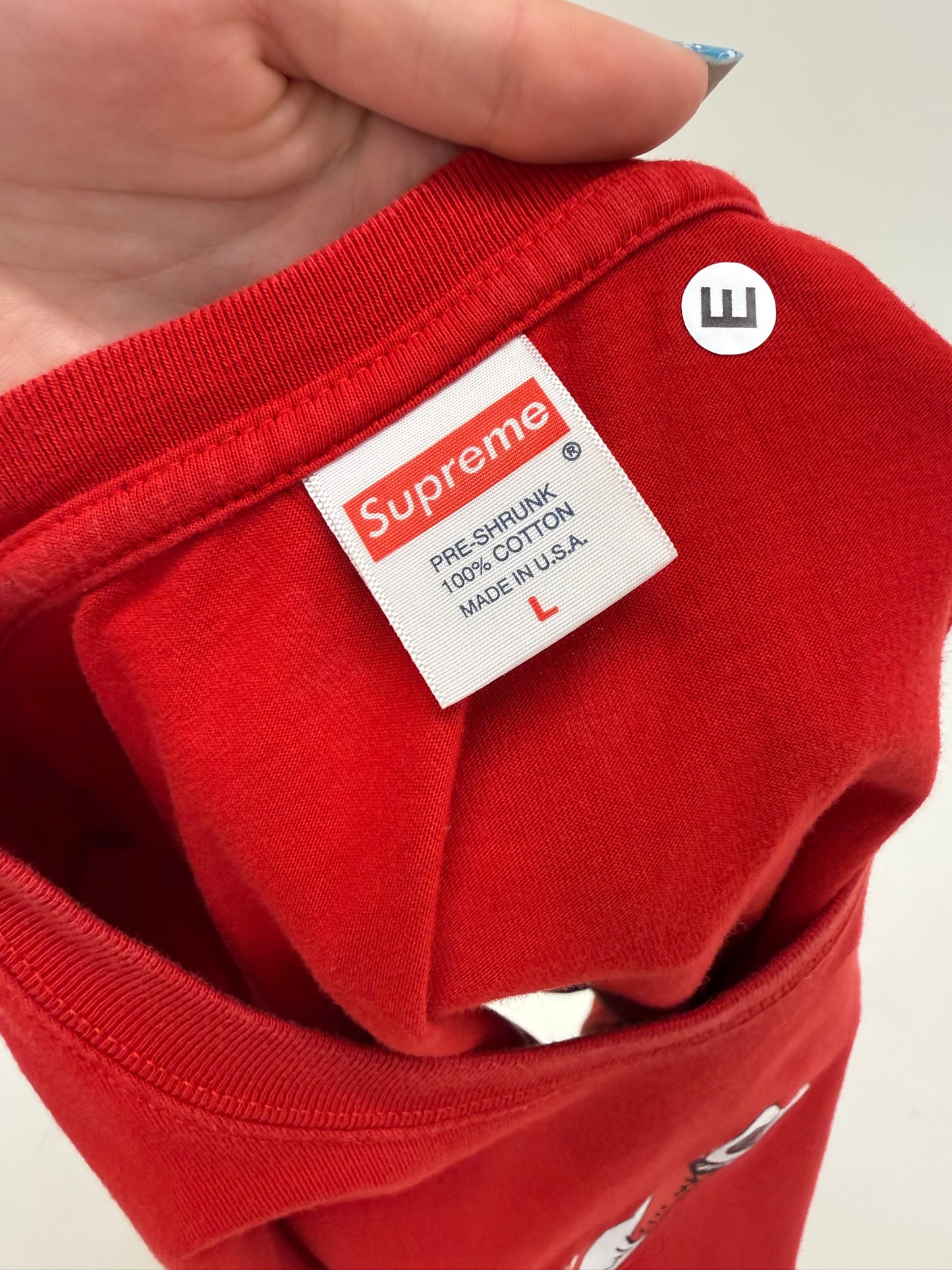 Tricou Supreme FW18 archival / discontinued graphic din bumbac excepțional