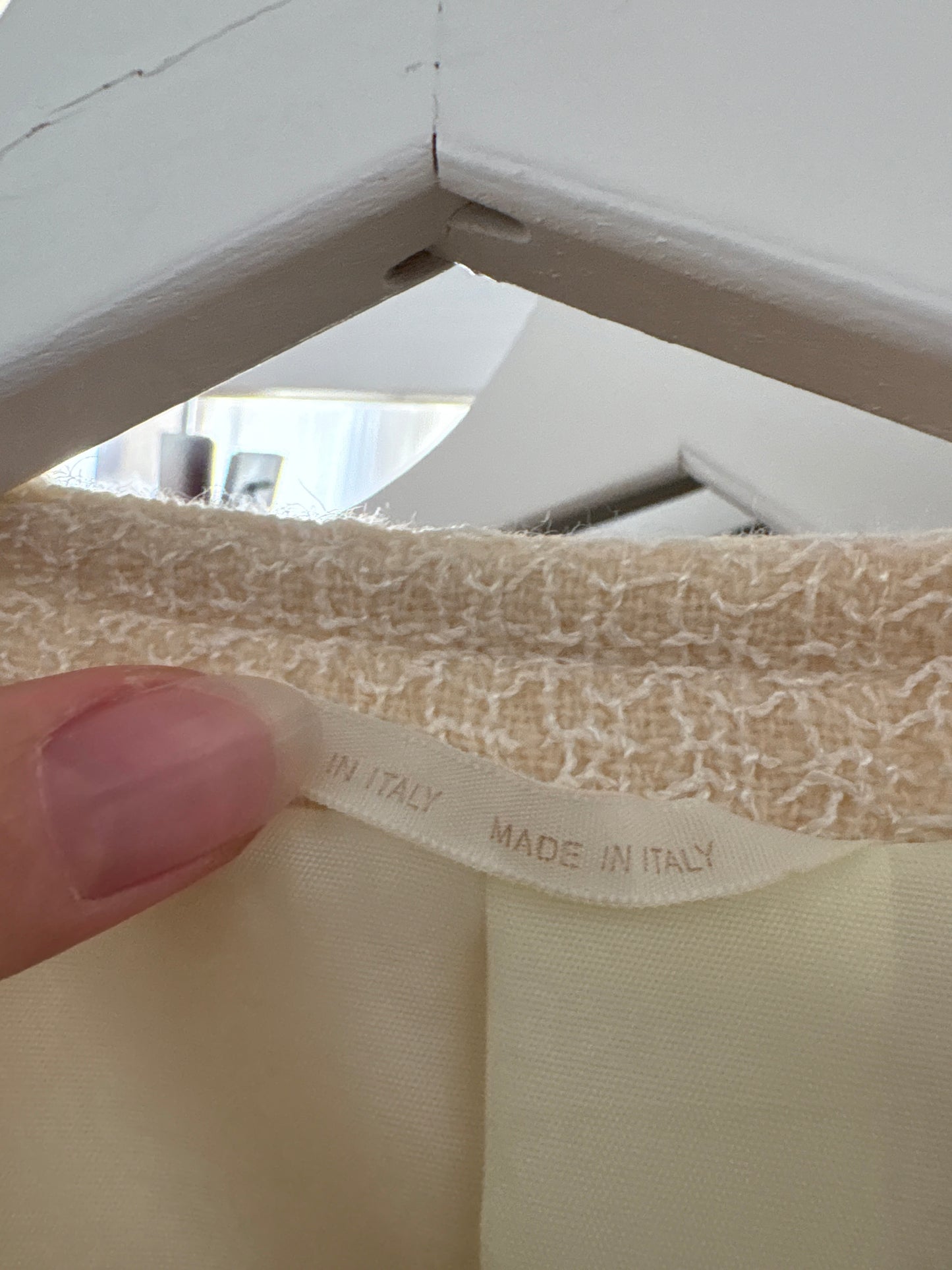 Sacou vintage italian în stil Chanel din tweed excepțional de lana