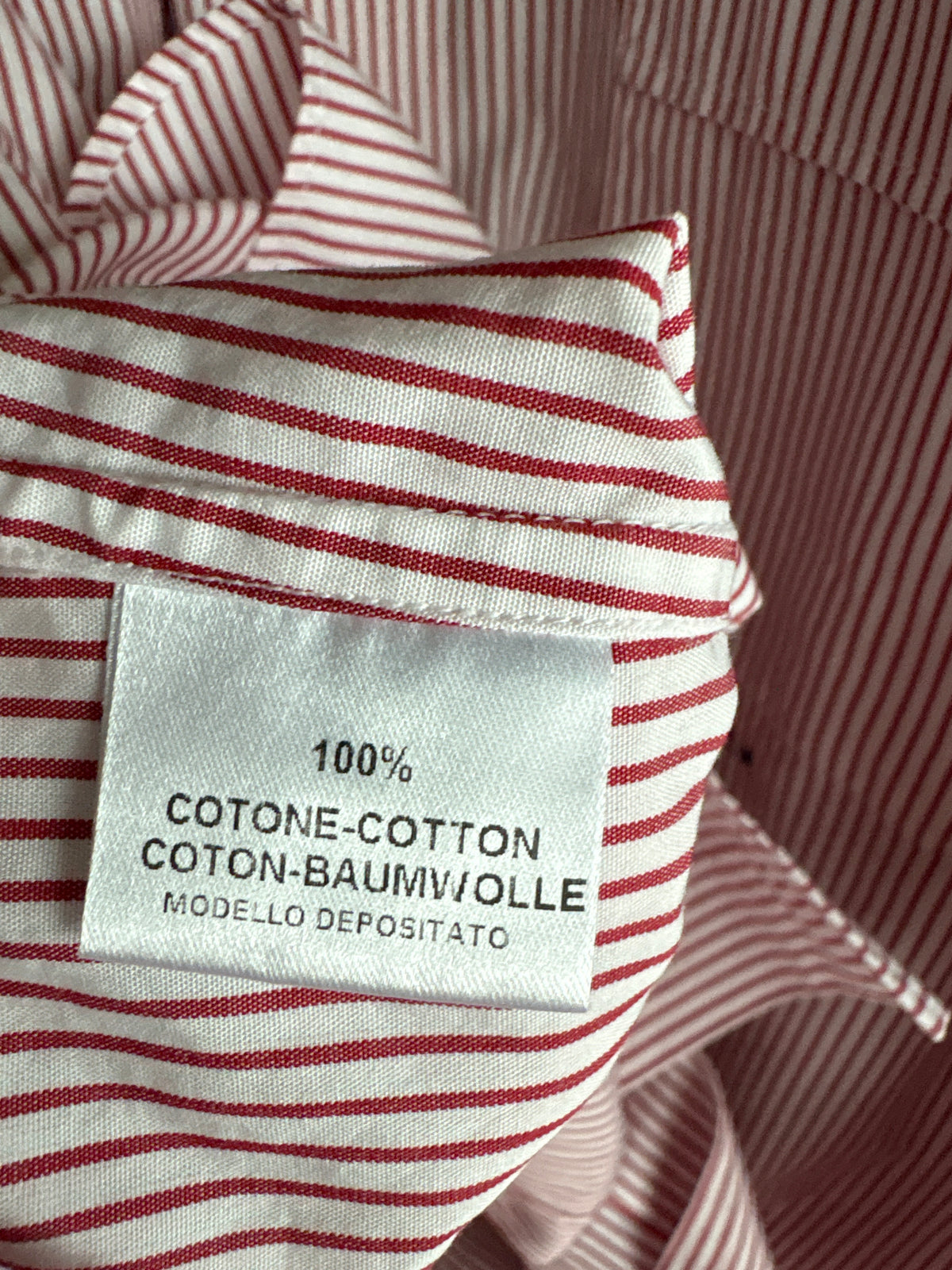 Cămașa petite premium din poplin de bumbac în dungi bordo