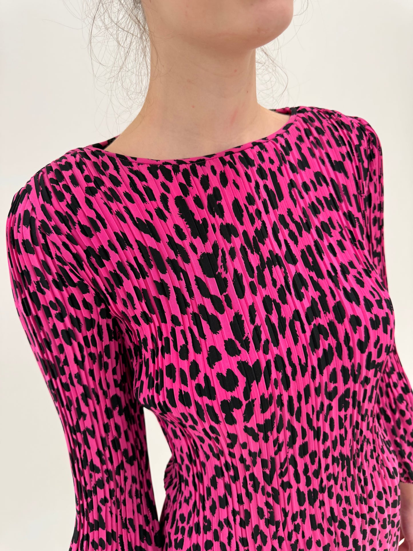Rochie mini Maje cu animal print stilizat