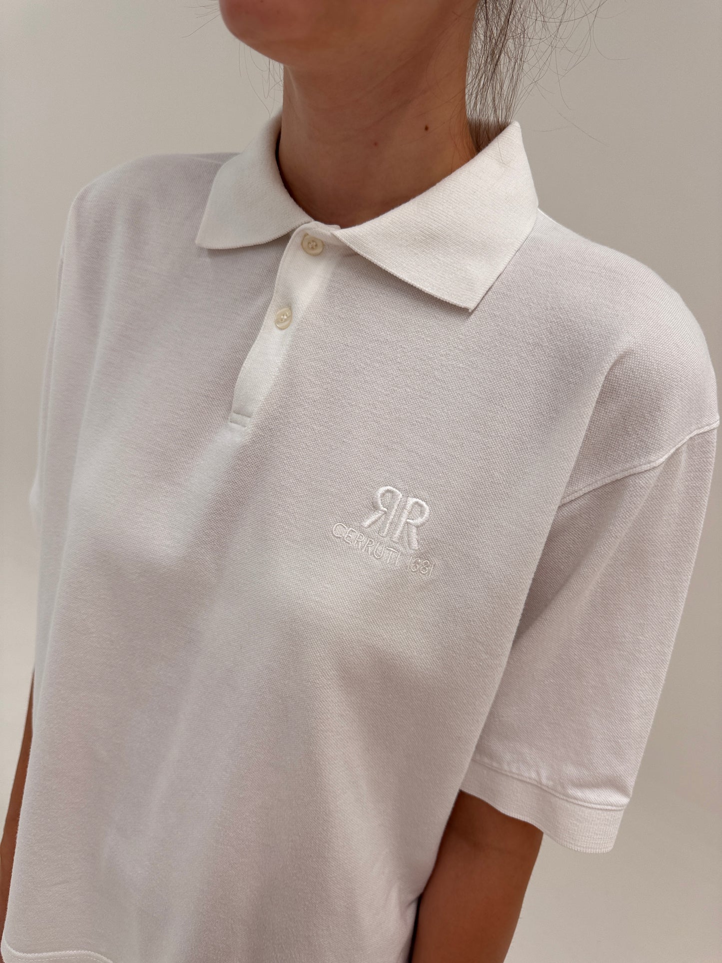Top polo de brand luxury Cerutti cu influențe casual din bumbac premium