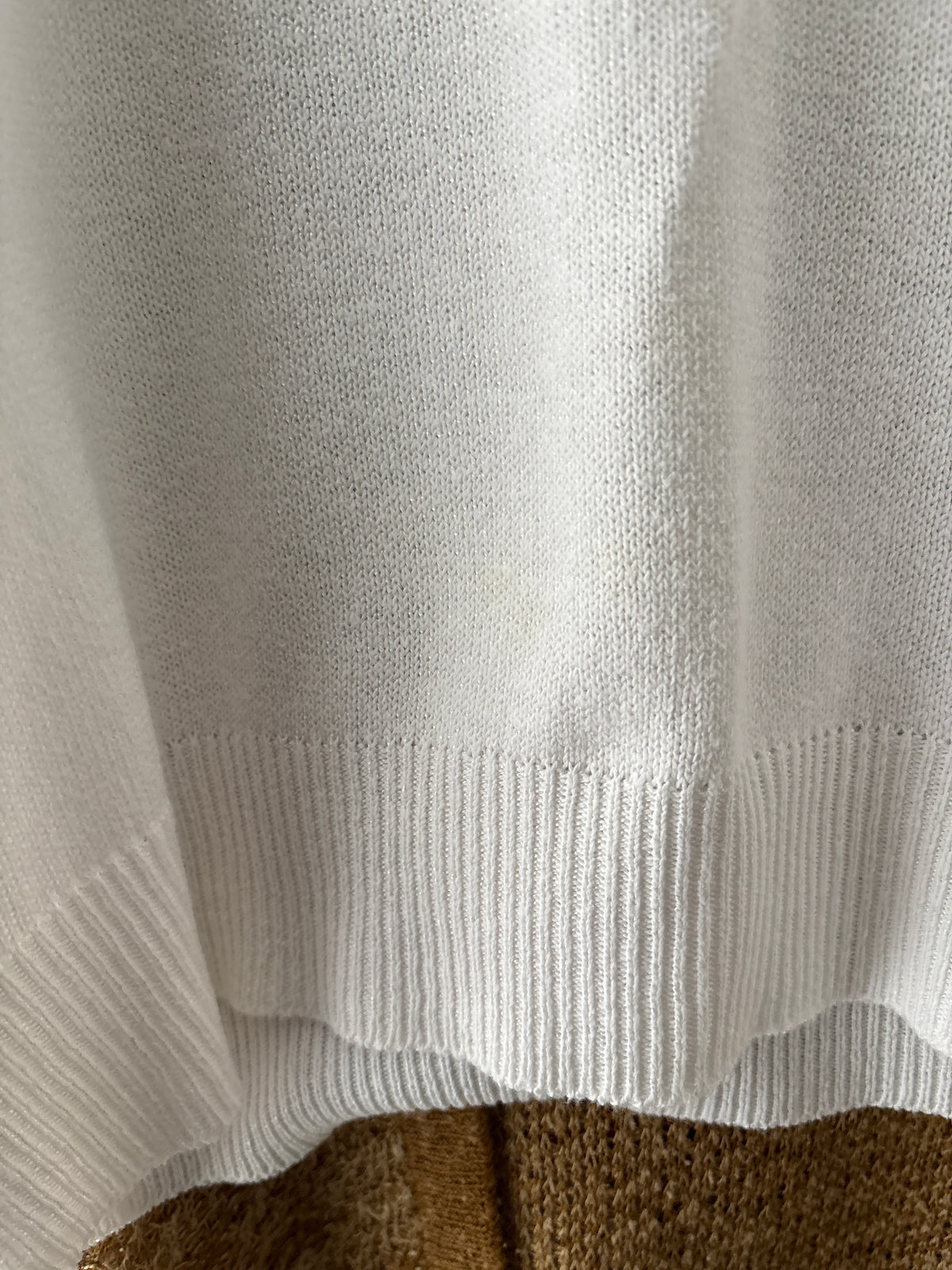 Top vintage italian din bumbac excepțional de gramaj mare