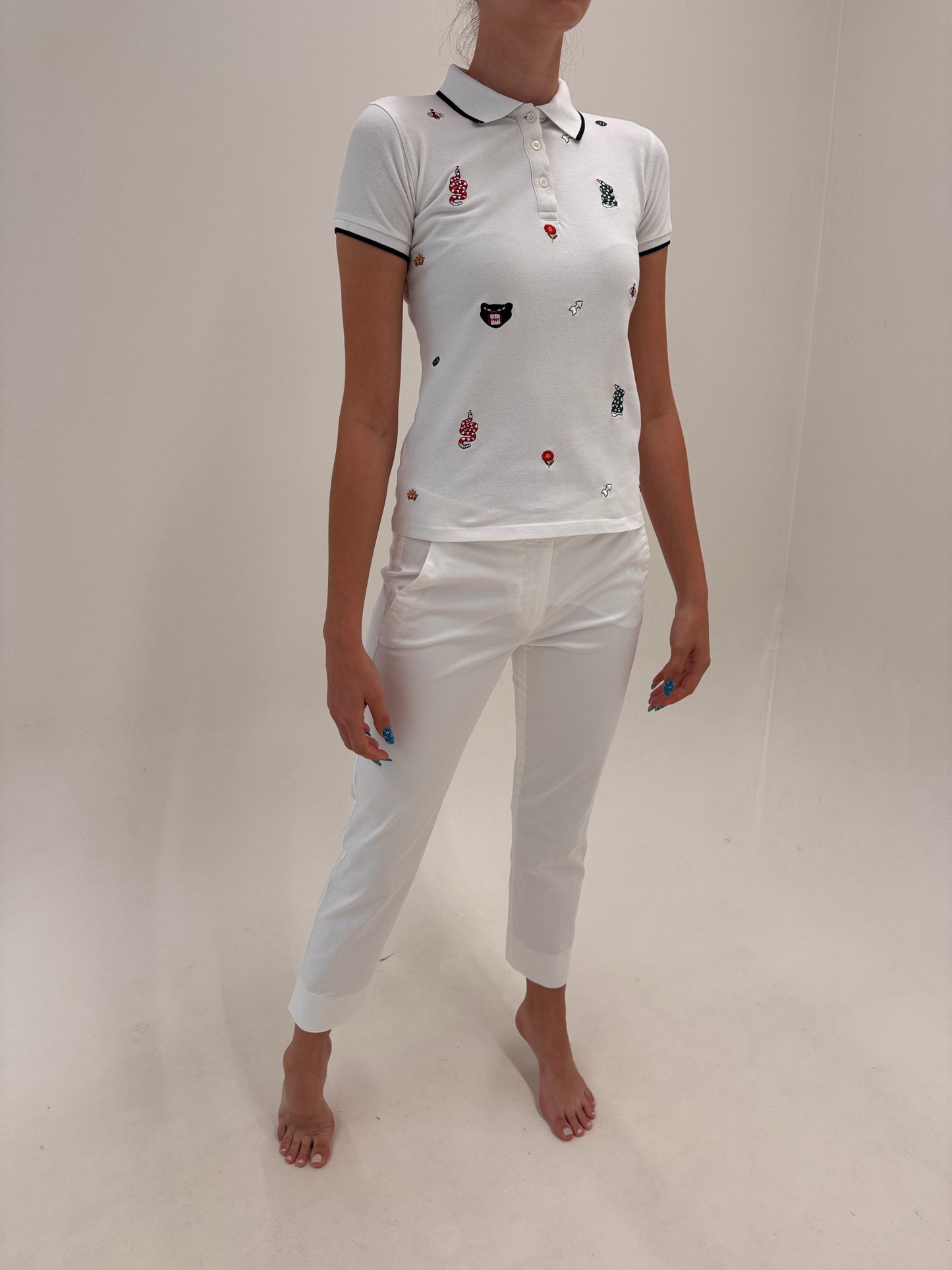 Pantaloni petite Max Mara din poplin premium de bumbac ultra confort