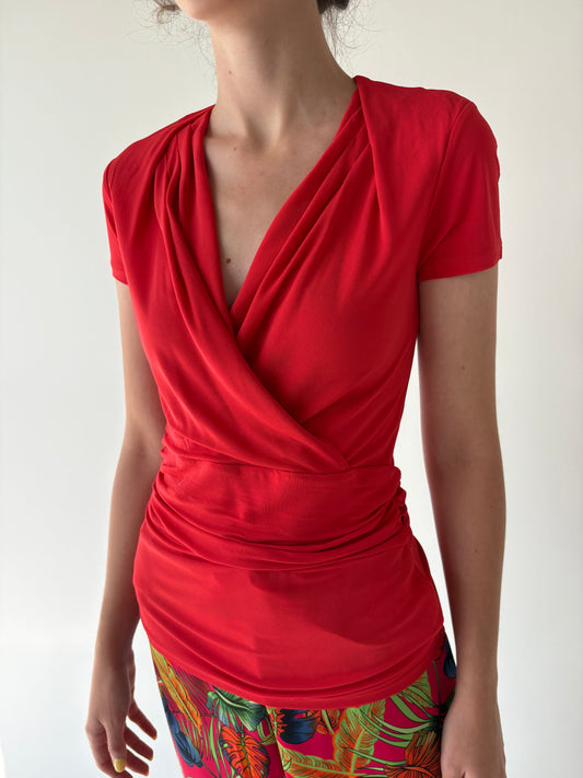 Top petrecut Marella by Max Mara coral red