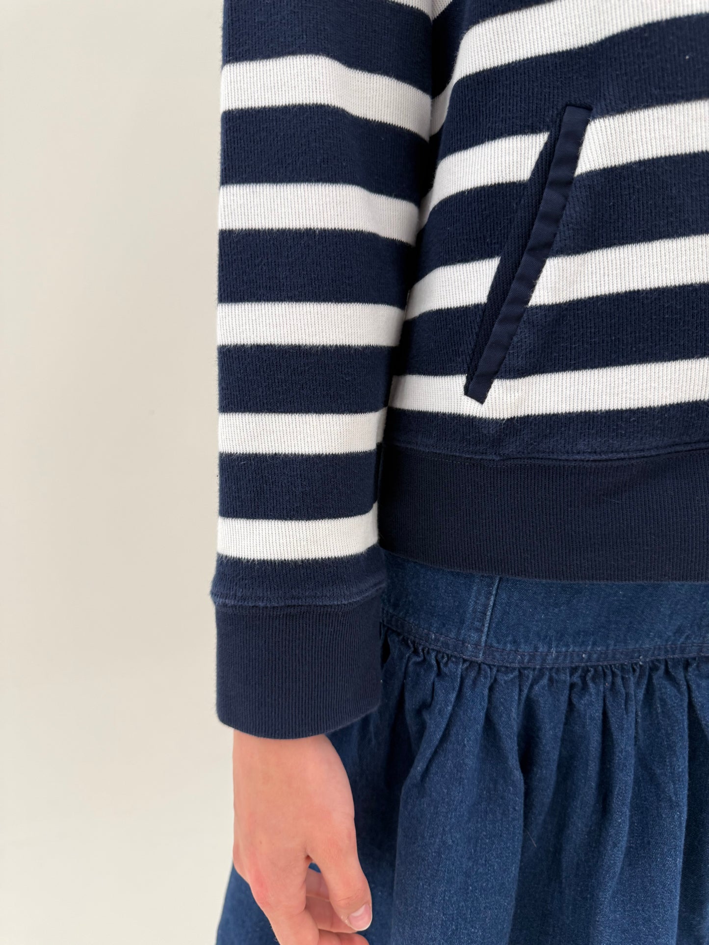 Jacheta Ralph Lauren în dungi cu influențe nautice și închidere cu auriu