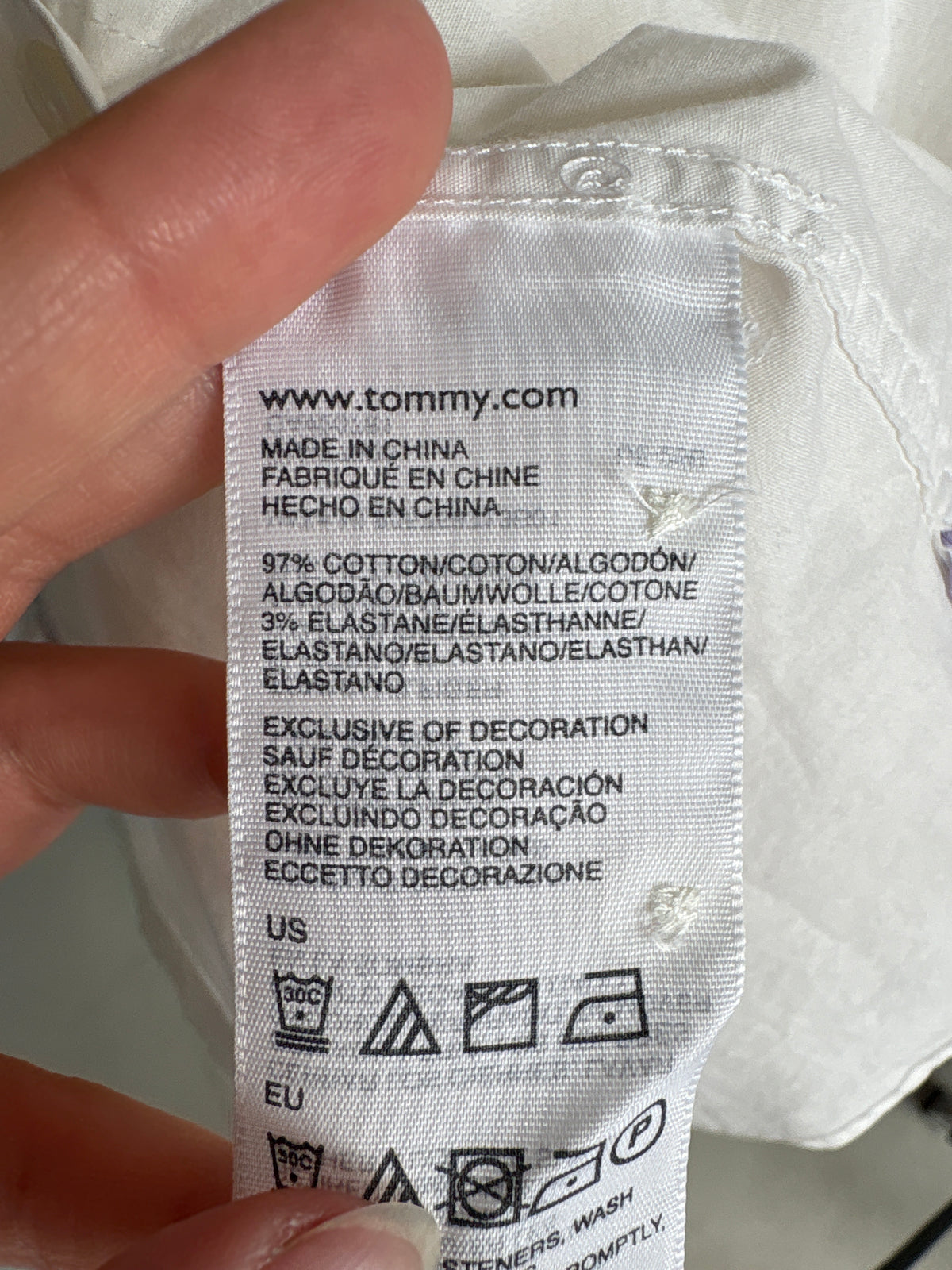 Cămașa Tommy Hilfiger din bumbac premium ușor modelator