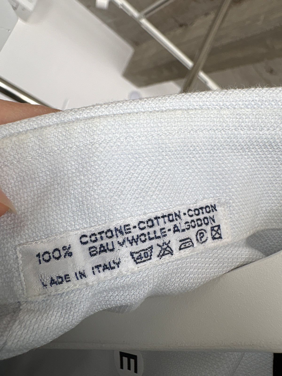 Cămașa Dior tall baby blue cu logoul discret brodat din bumbac pique excepțional