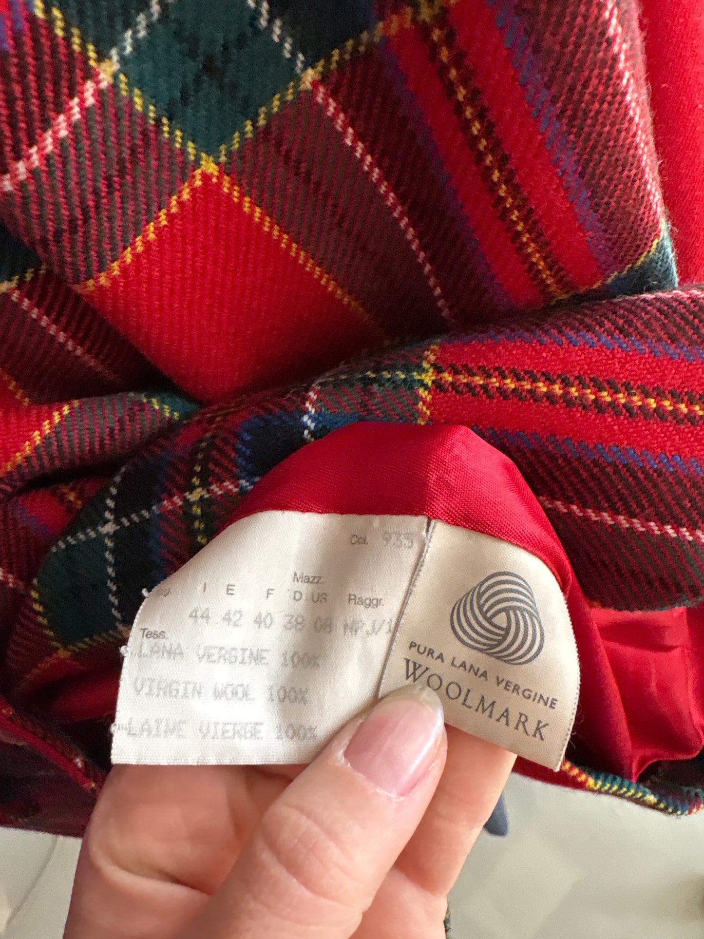 Sacou vintage din tweed de lana pura virgină certificată