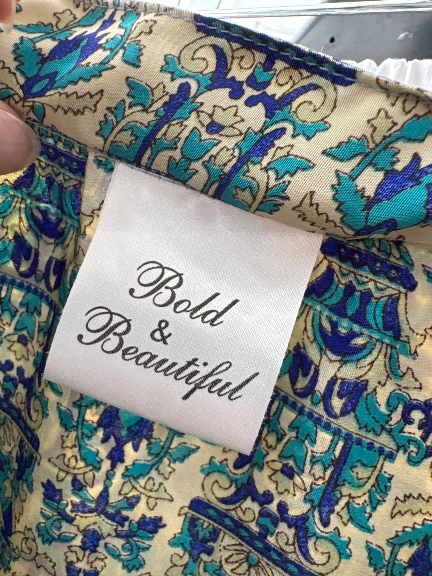 Rochie boho din mătase naturală în culori tari și croi lejer