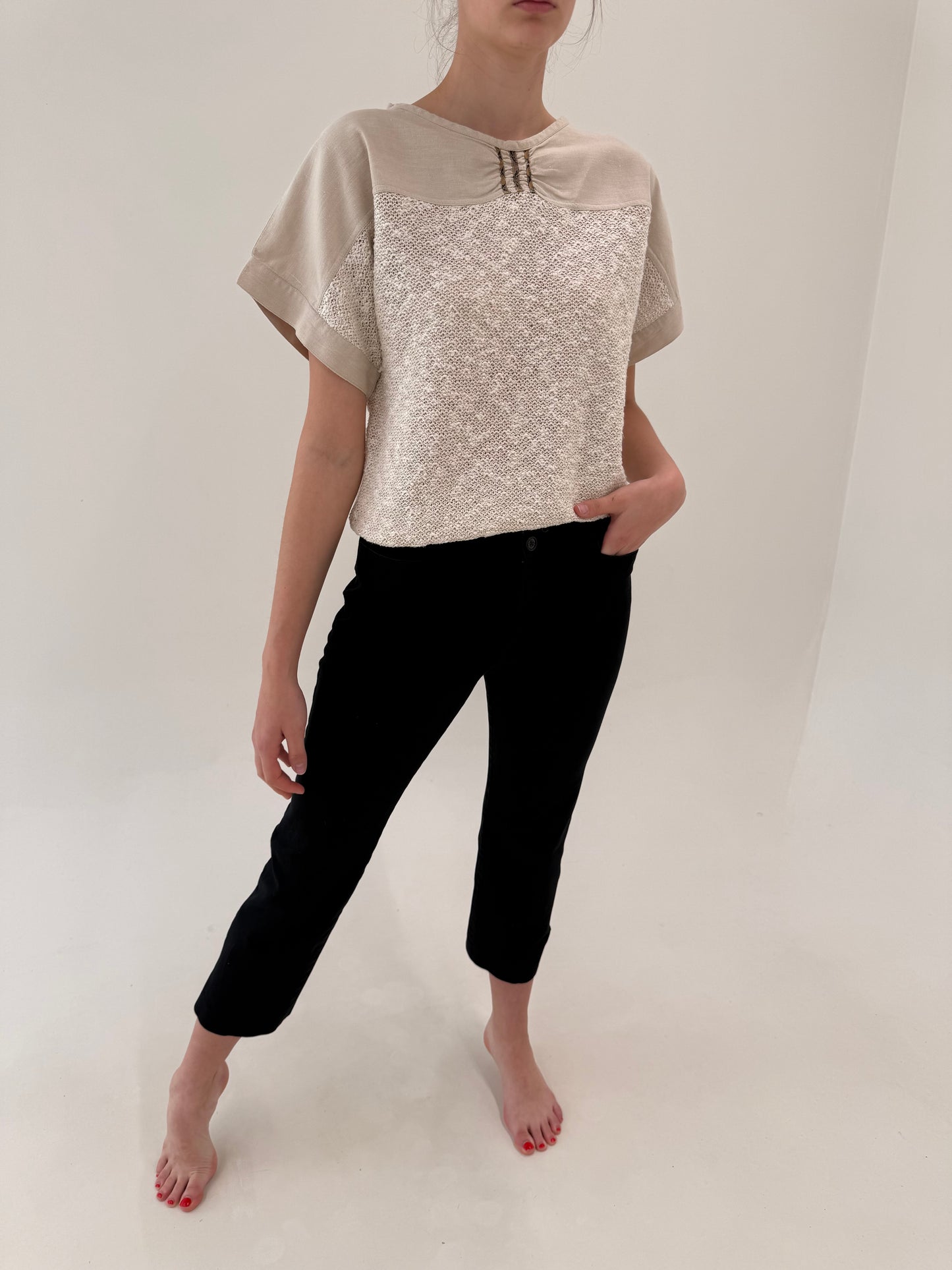 Jeans petite Ralph Lauren ușor modelatori dark wash