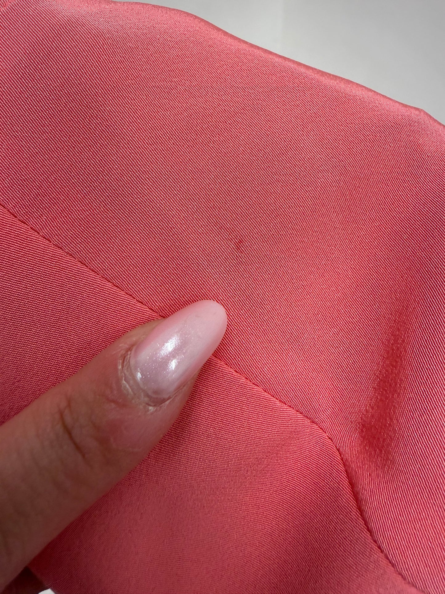 Sacou vintage cambrat italian flamingo pink din twill