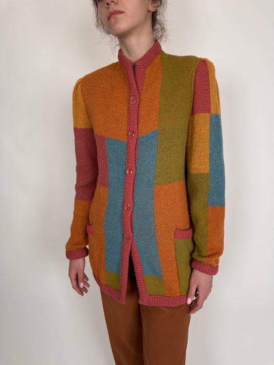 Pardesiu vintage Missoni din jerse în culori superbe