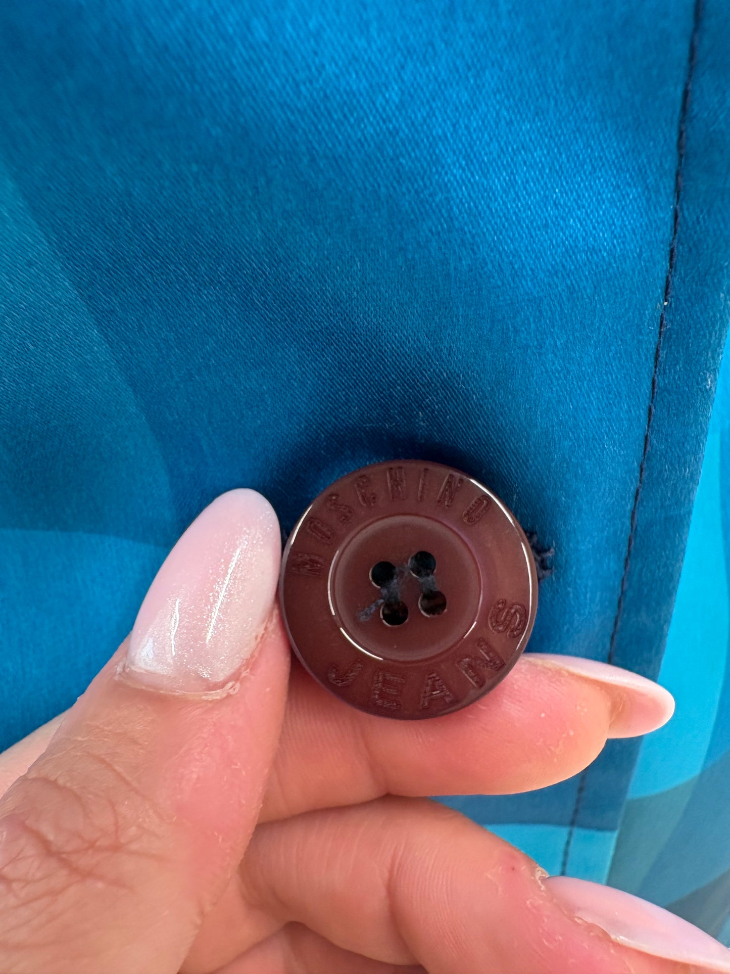 Sacou Moschino de vară în nuanțe superbe de albastru