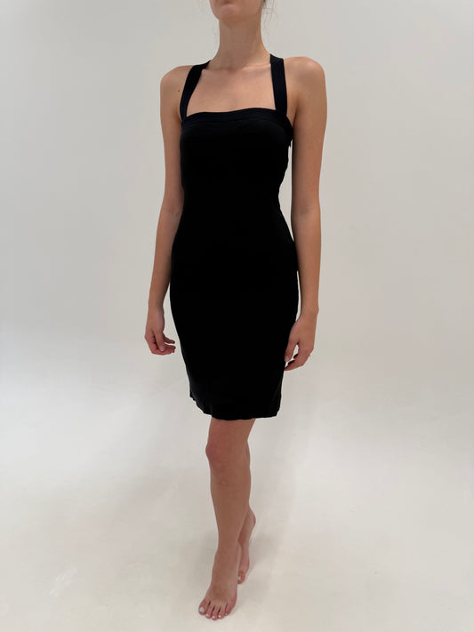 Rochie Dolce&Gabbana neagră ultra modelatoare în croi specific brandului