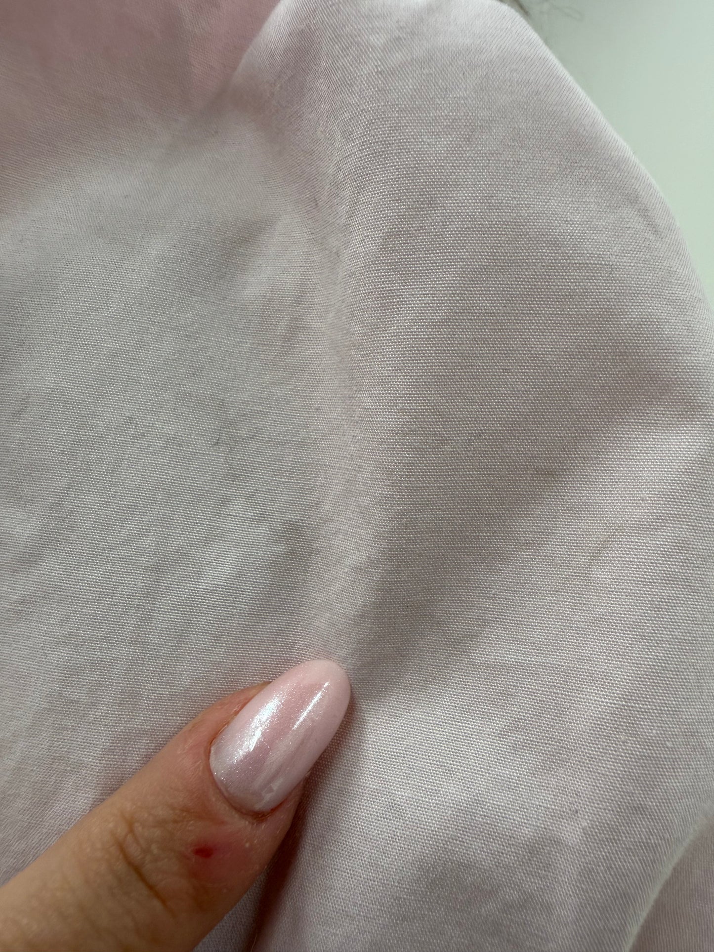 Corset powder Pink cu umeri bufanți și broderie anglaise