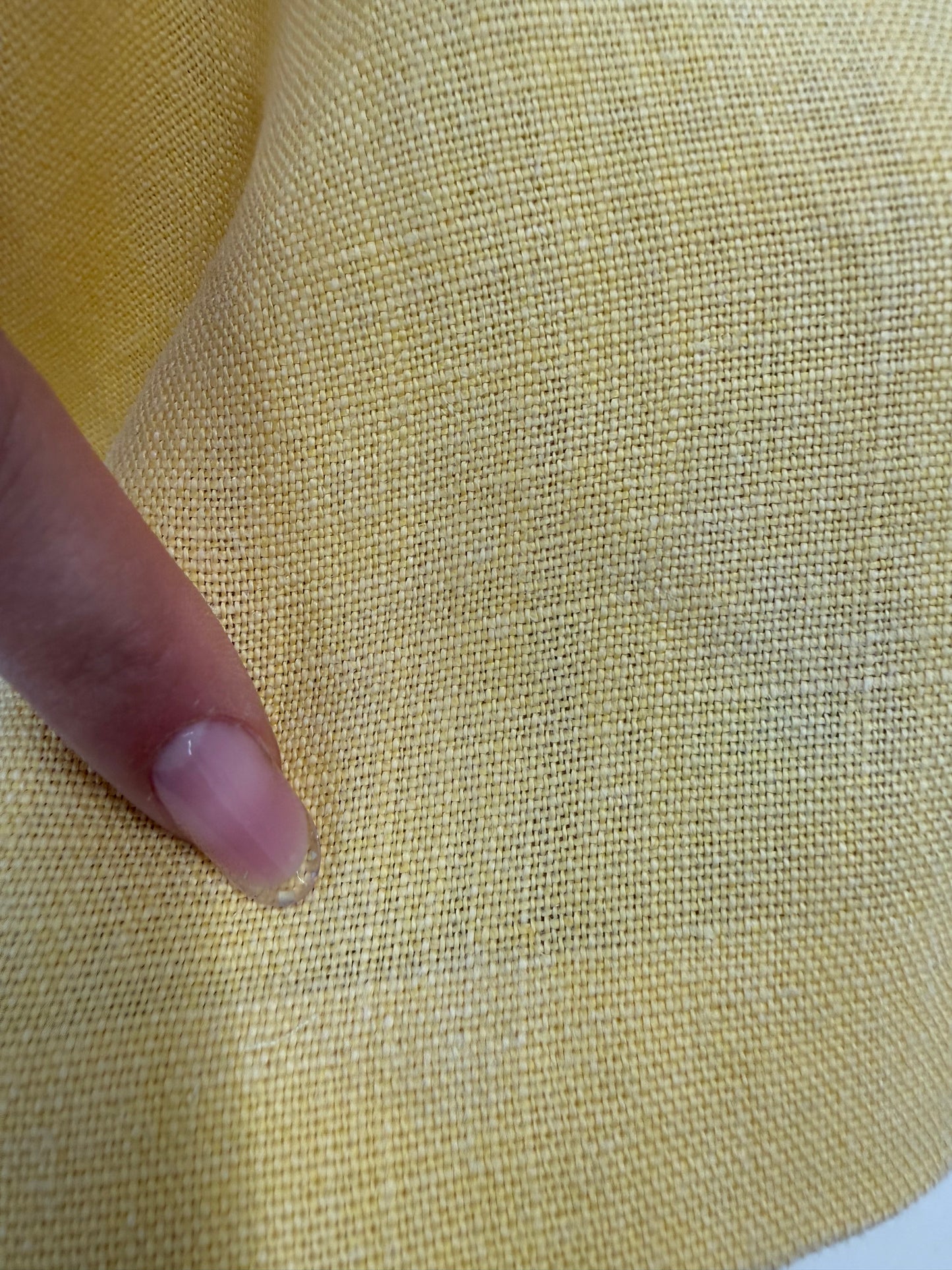 Rochie vintage maxi din pânză de in butter yellow cu buzunare și corsaj