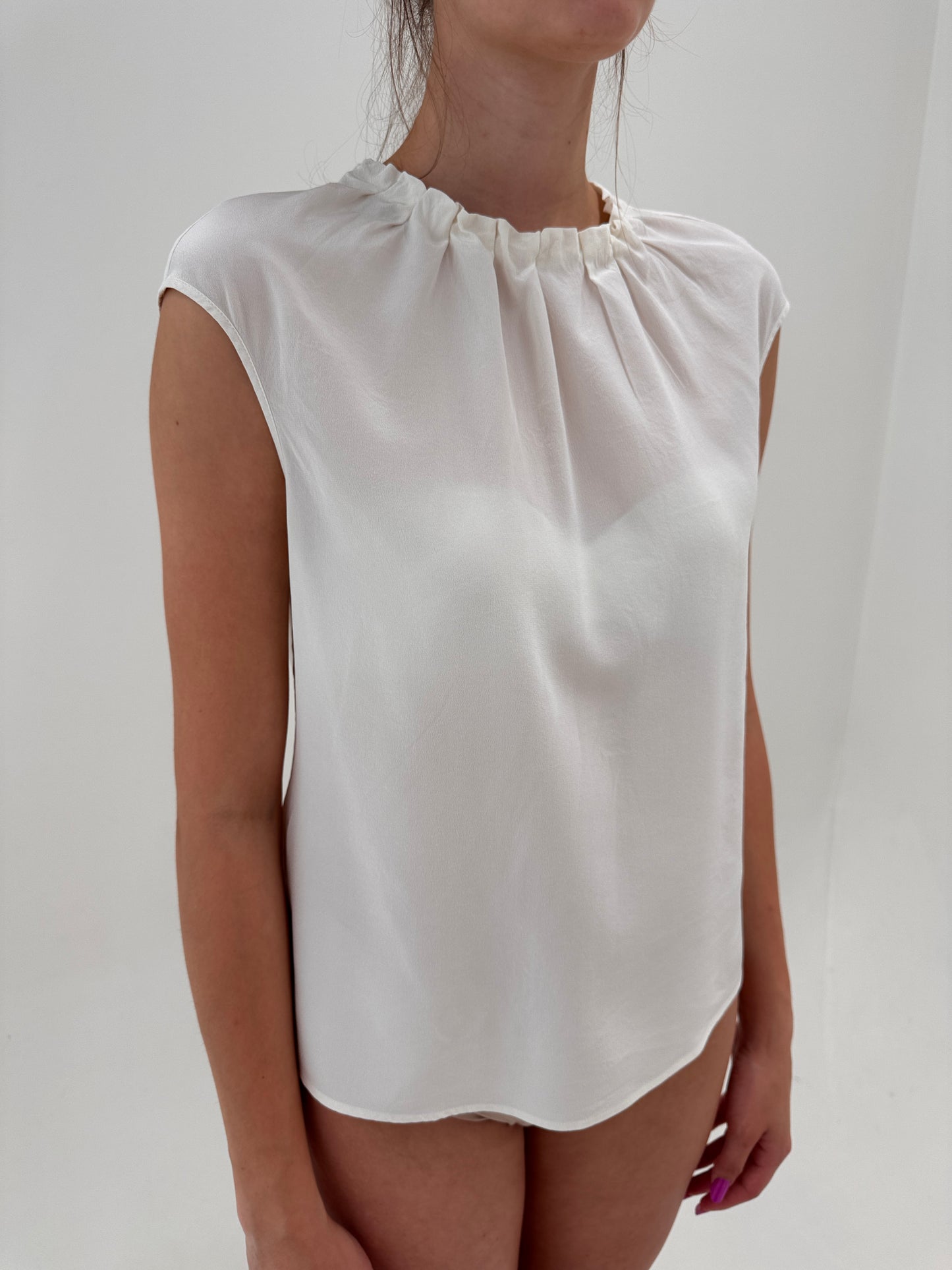 Top luxury Madeleine in croi minimalist modern din mătase naturală