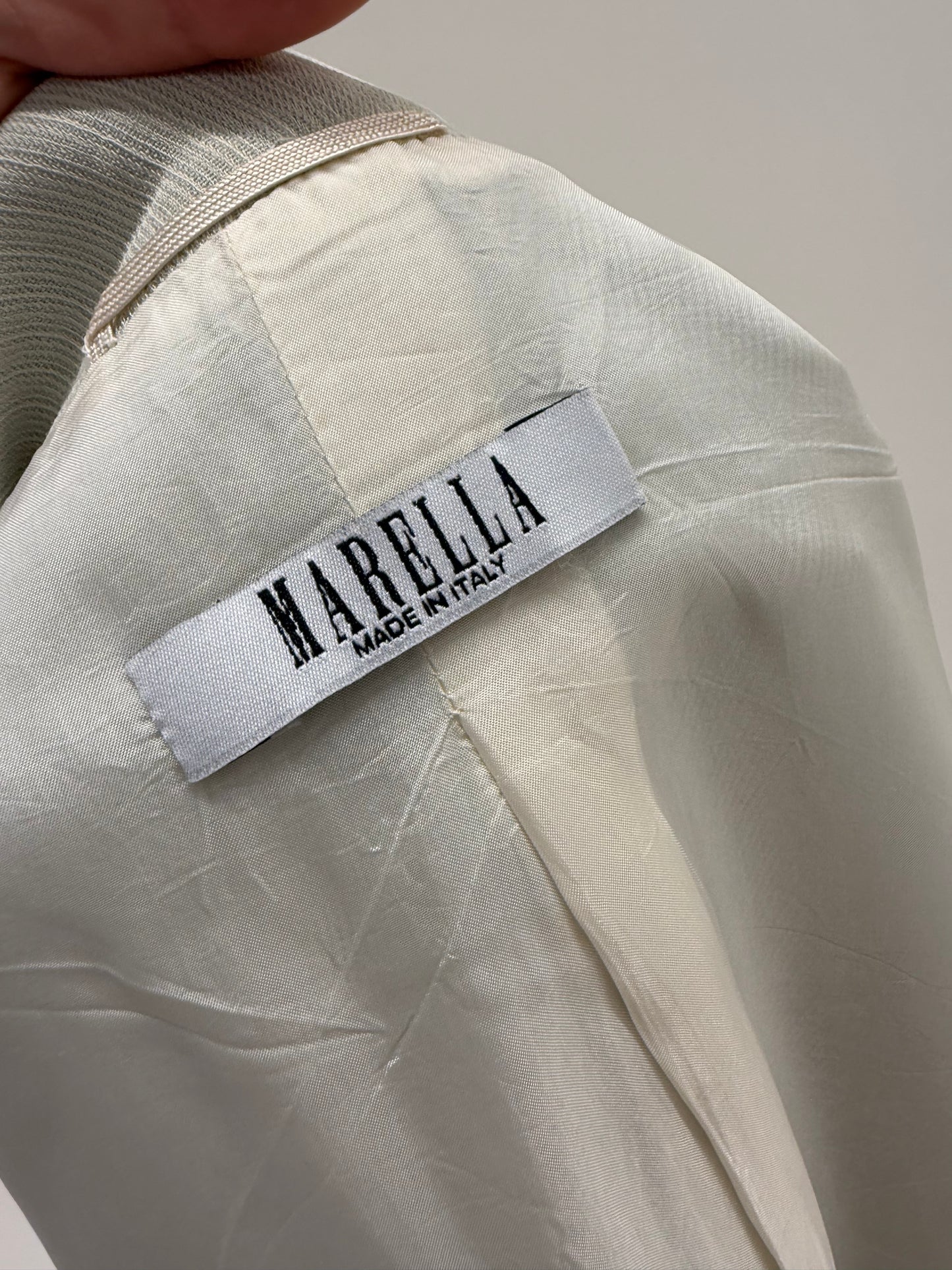 Sacou Marella by Max Mara din stofita ultra lightweight de vară very light Sage green