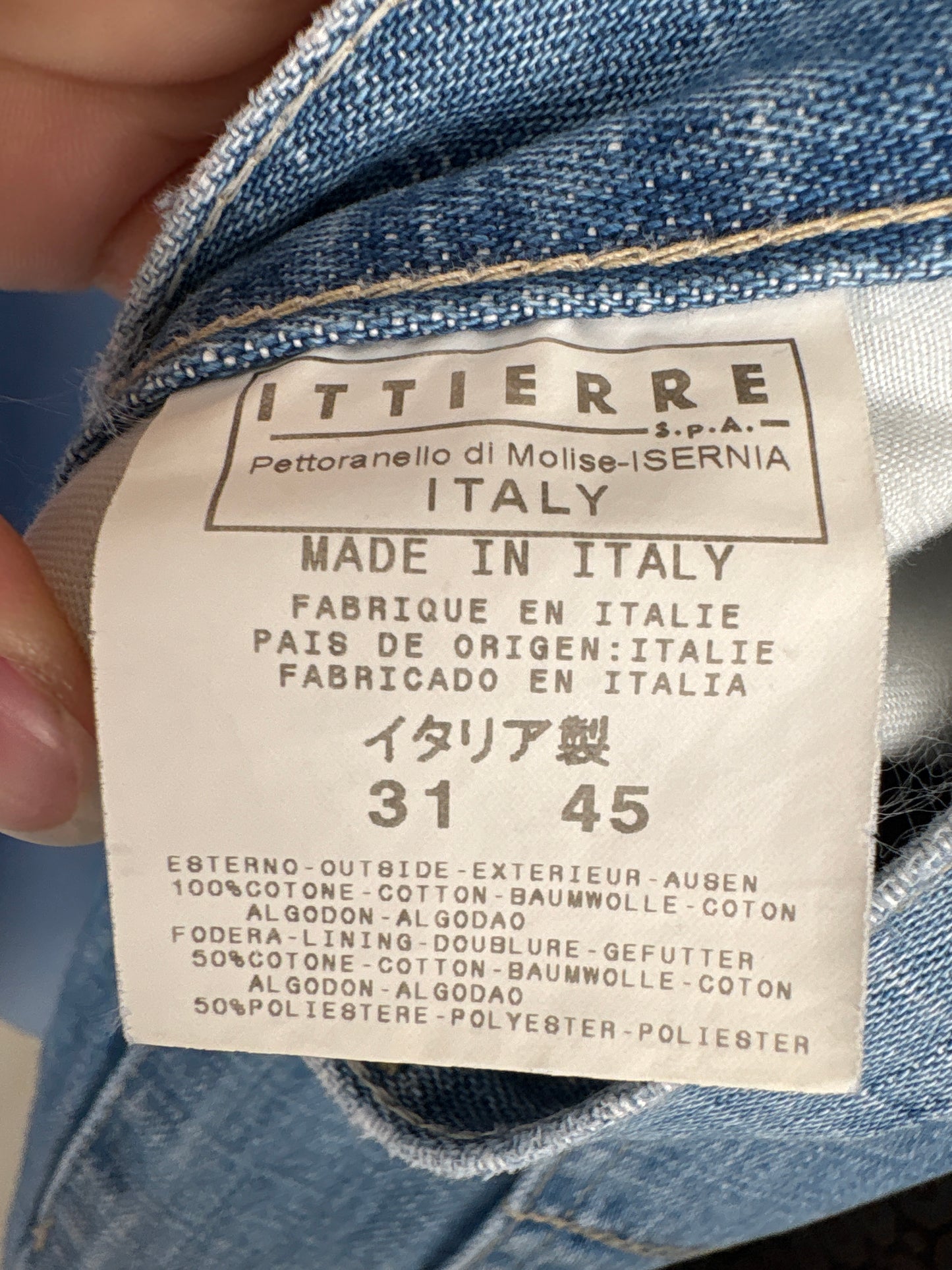 Jeans vintage Versace bootcut classic wash de sezon cald