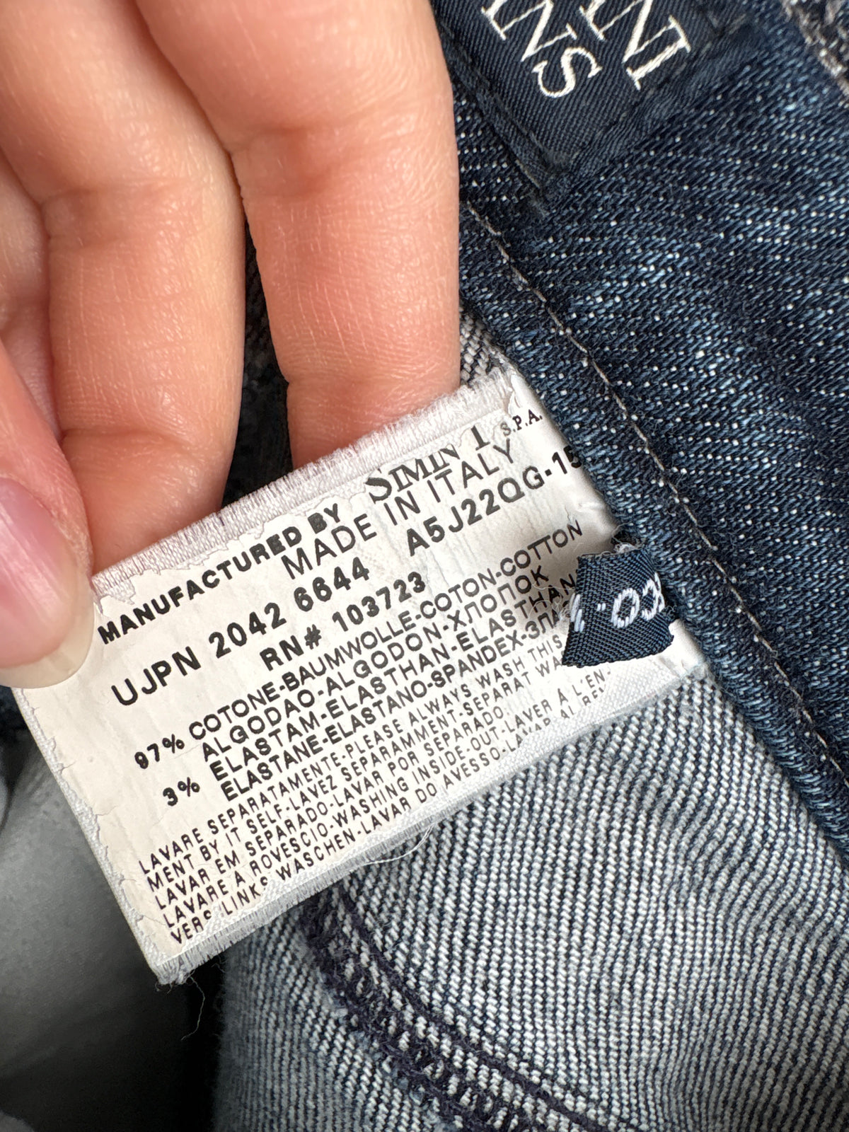 Jeans Armani ultra confort modelator classic wash