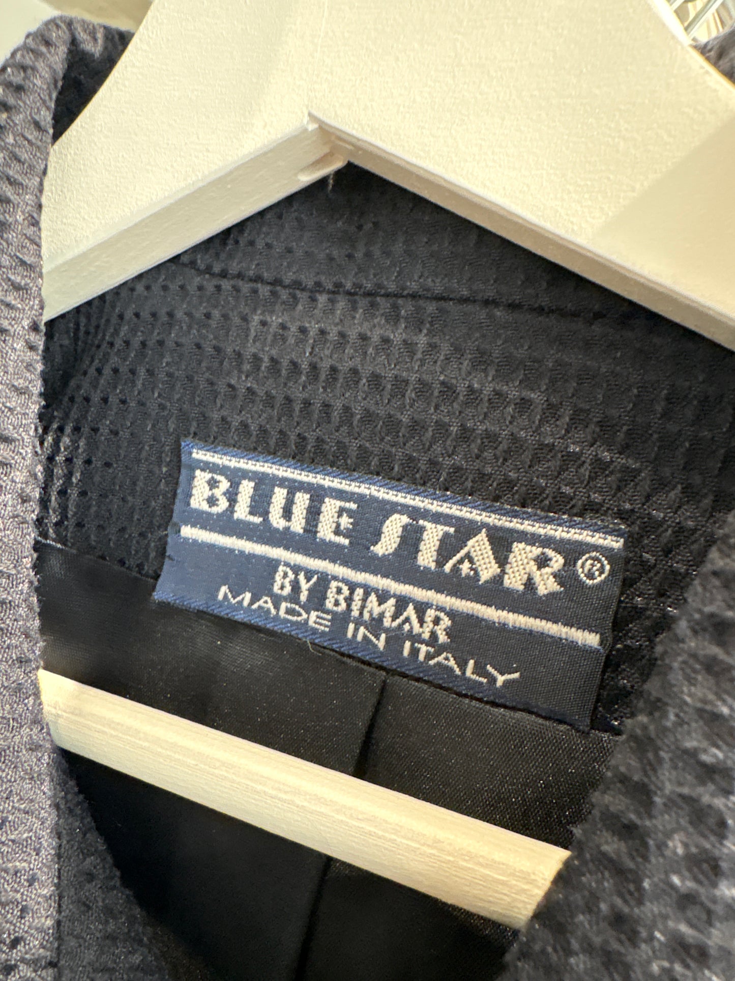 Costum italian high end din seersucker de bumbac plin texturat