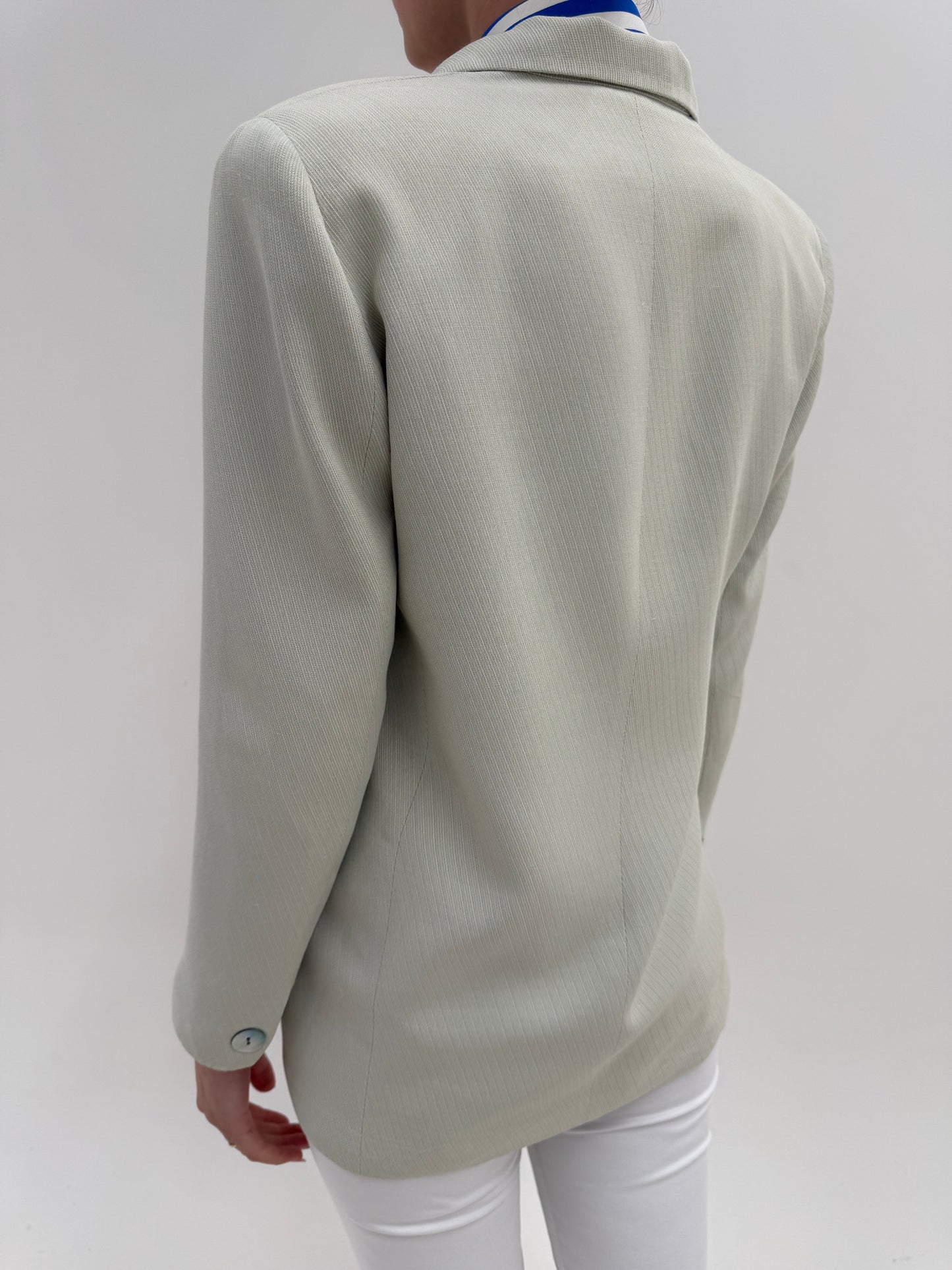 Sacou Marella by Max Mara din stofita ultra lightweight de vară very light Sage green